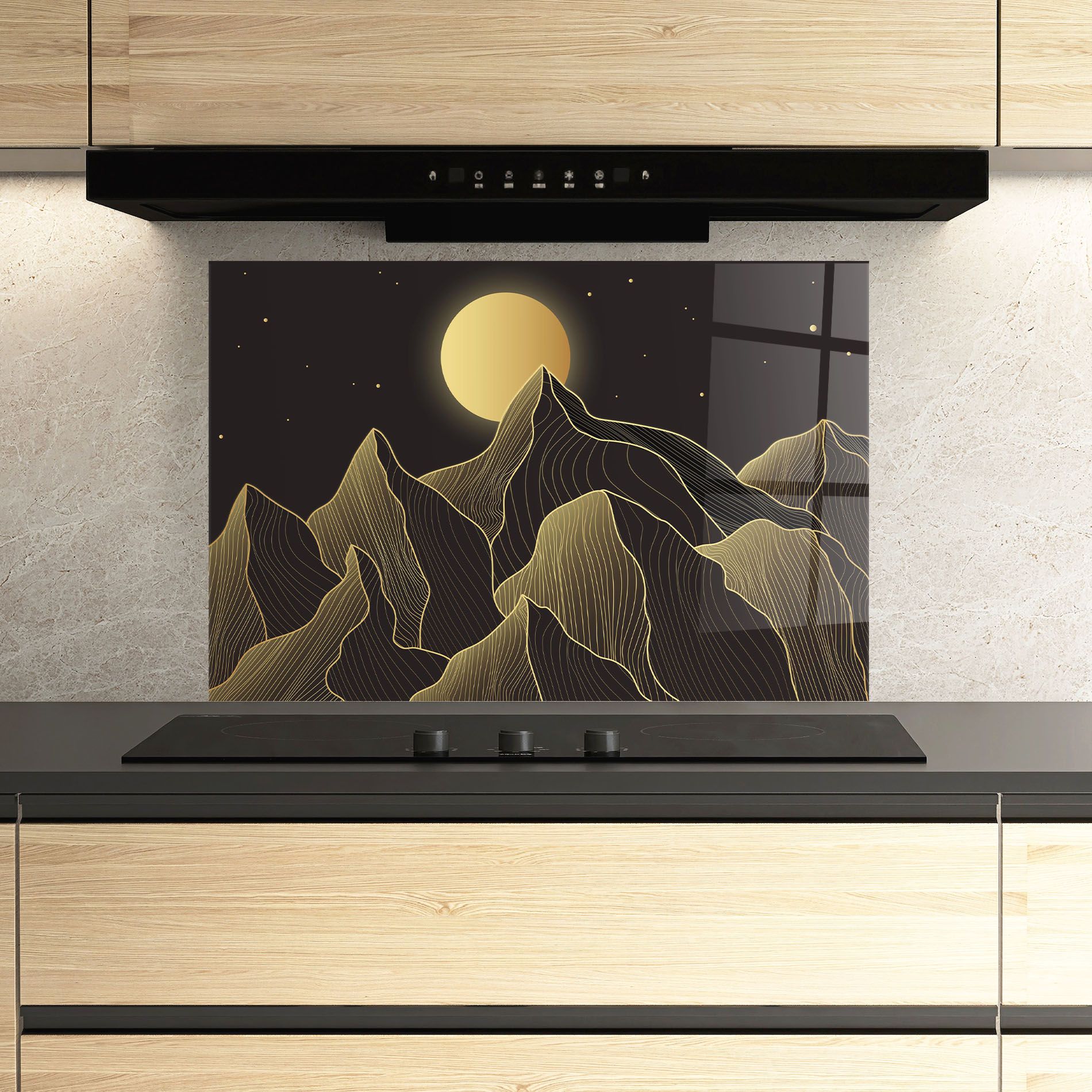 Gold Shiny Moon mockup 3