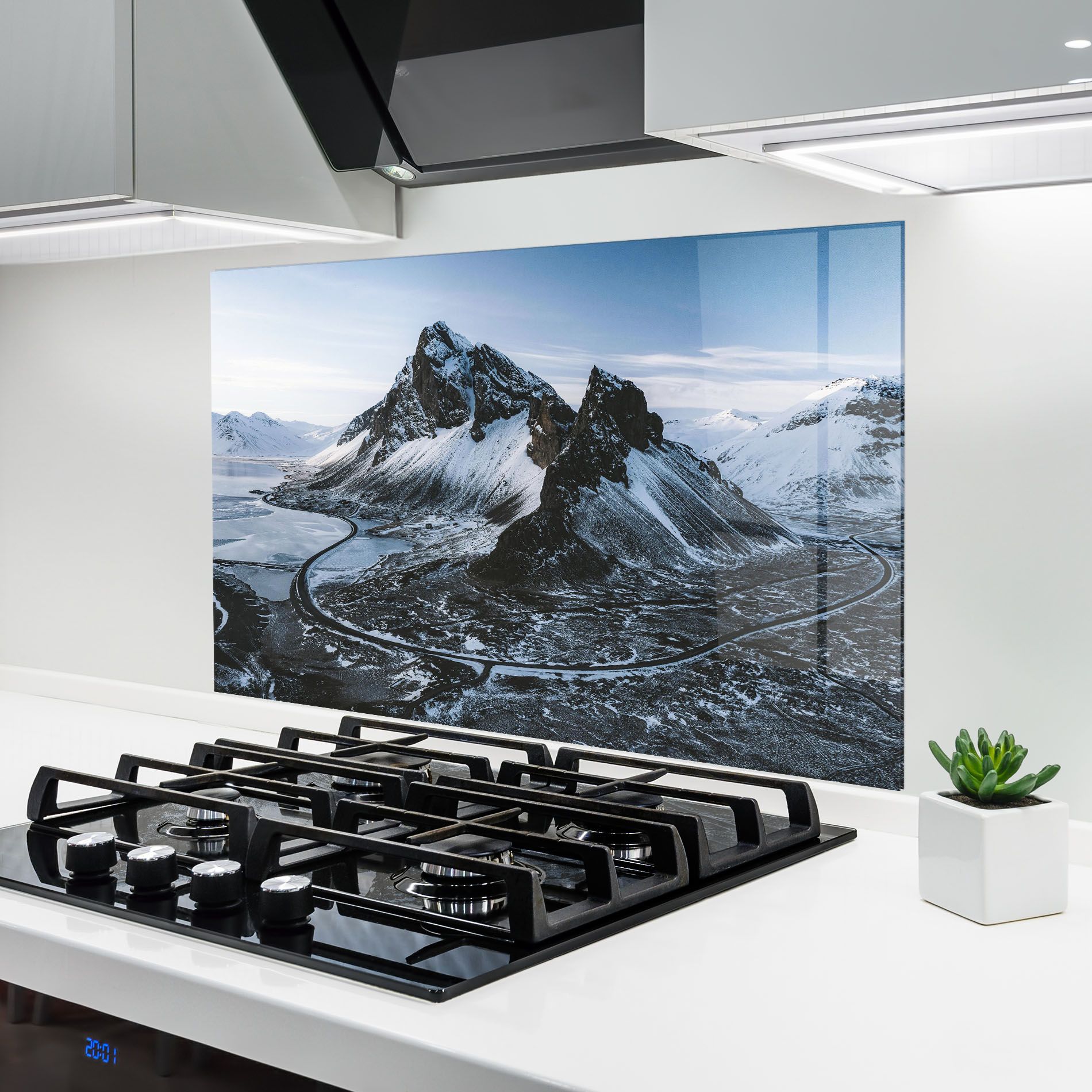 Black Snowy Mountain mockup 6