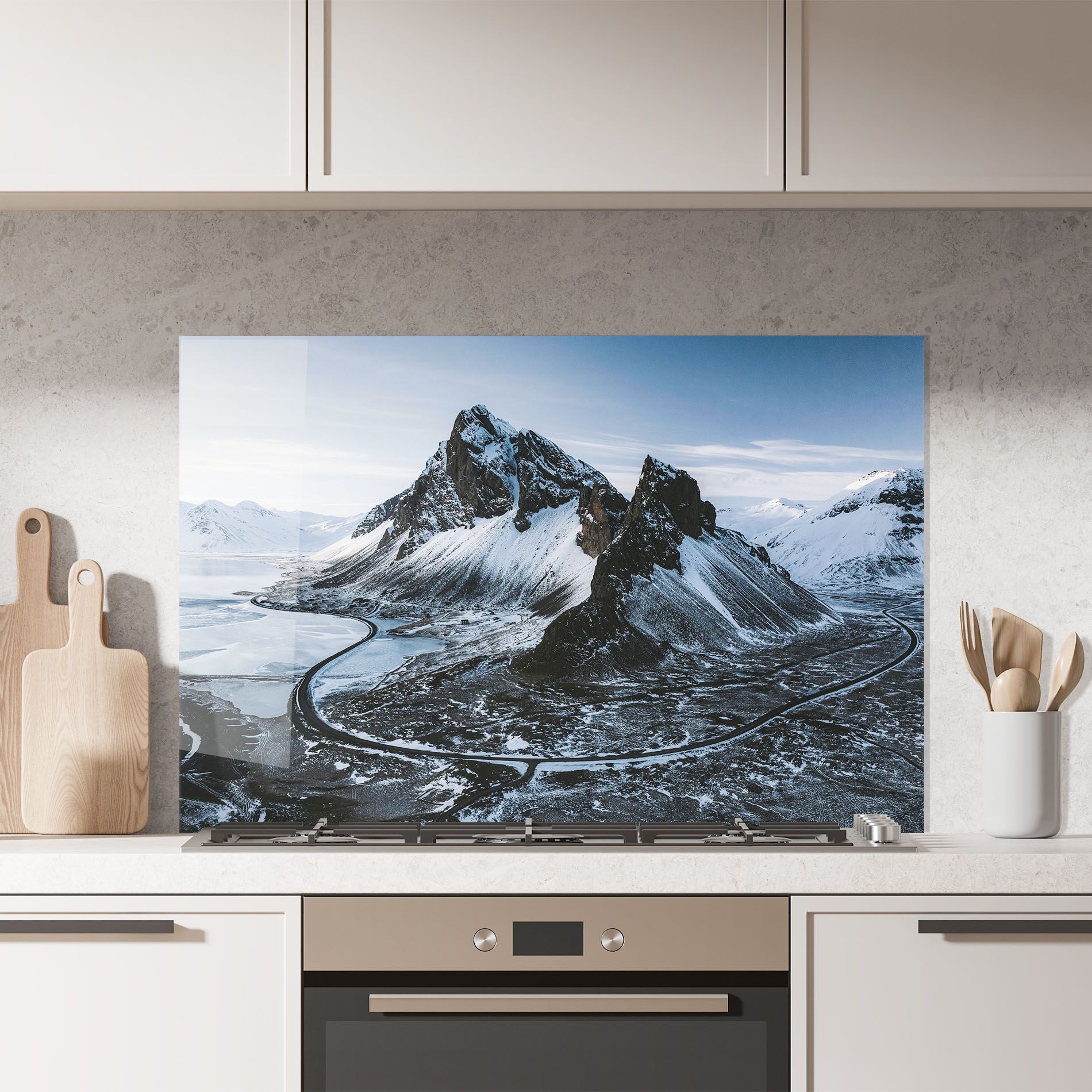 Black Snowy Mountain mockup 7