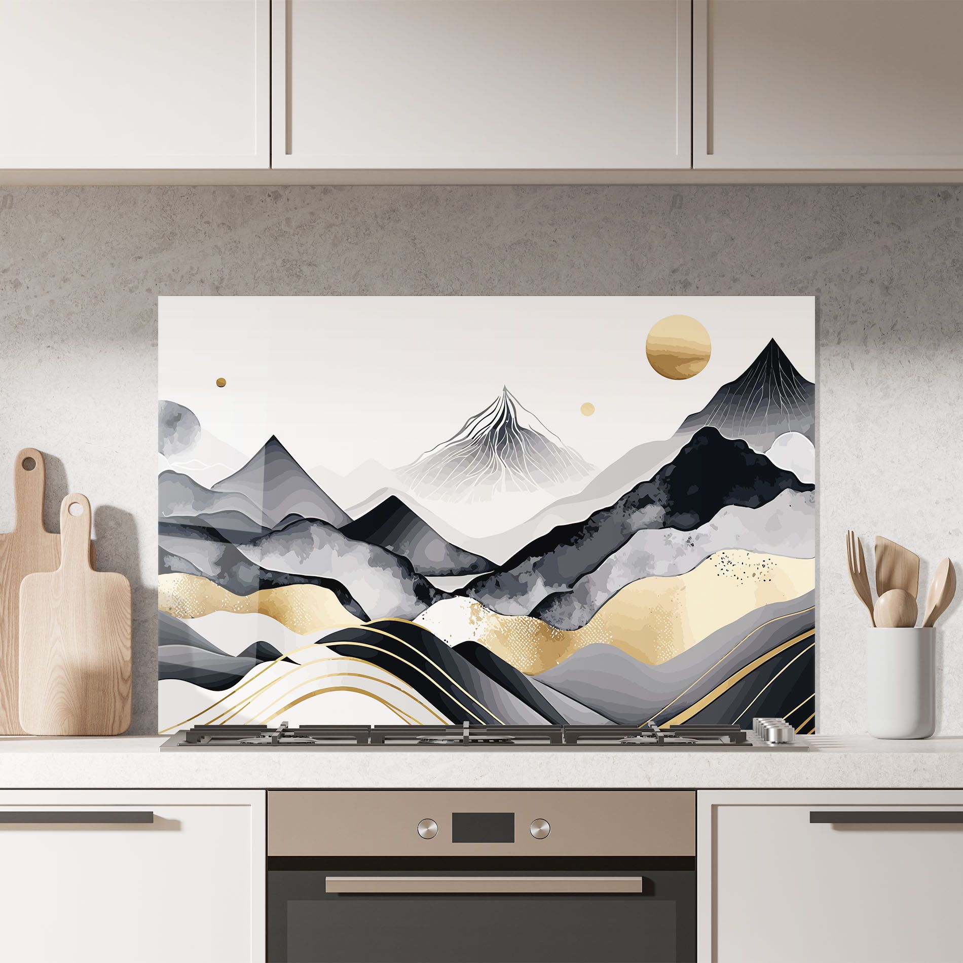 Gold Black Mountain mockup 7