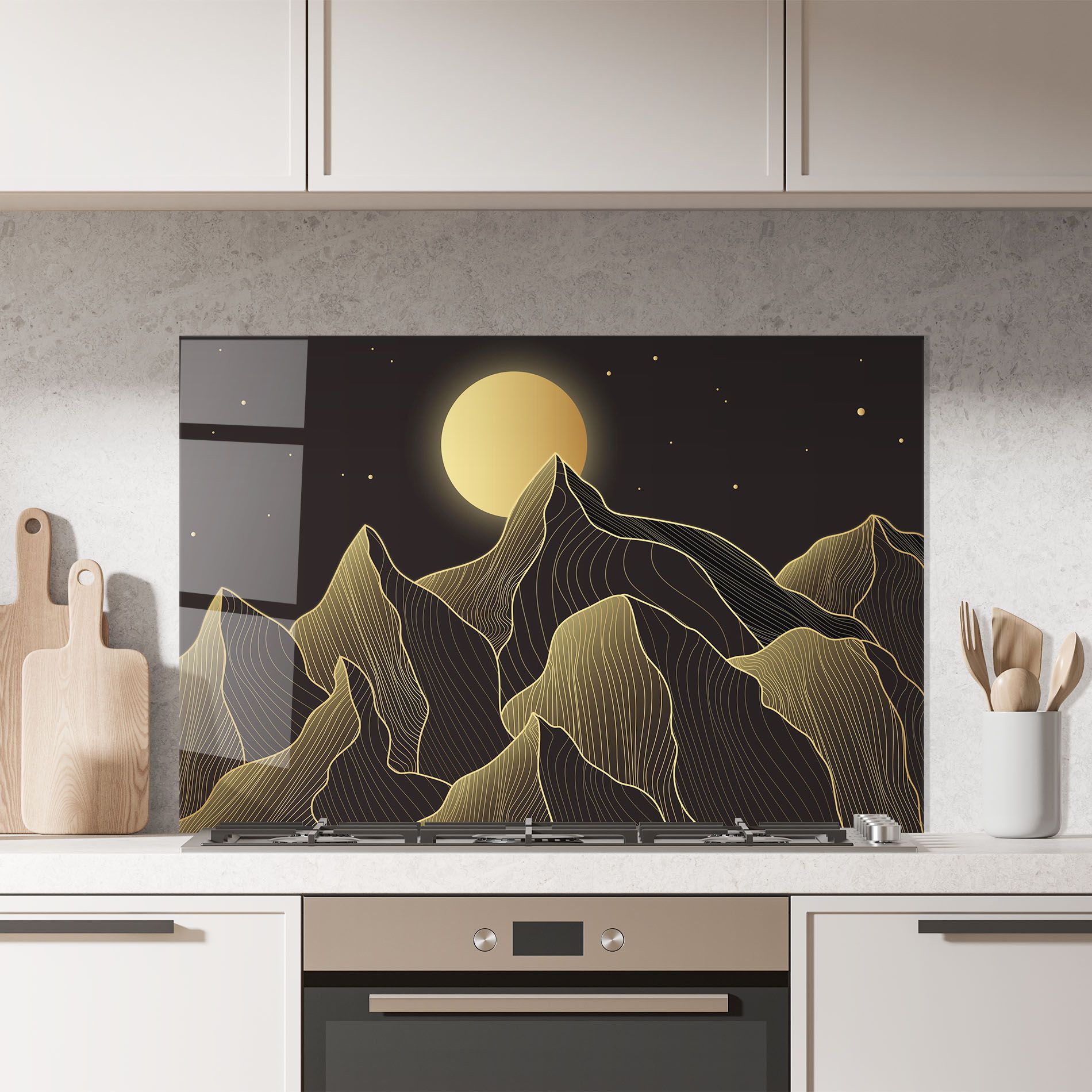 Gold Shiny Moon mockup 7