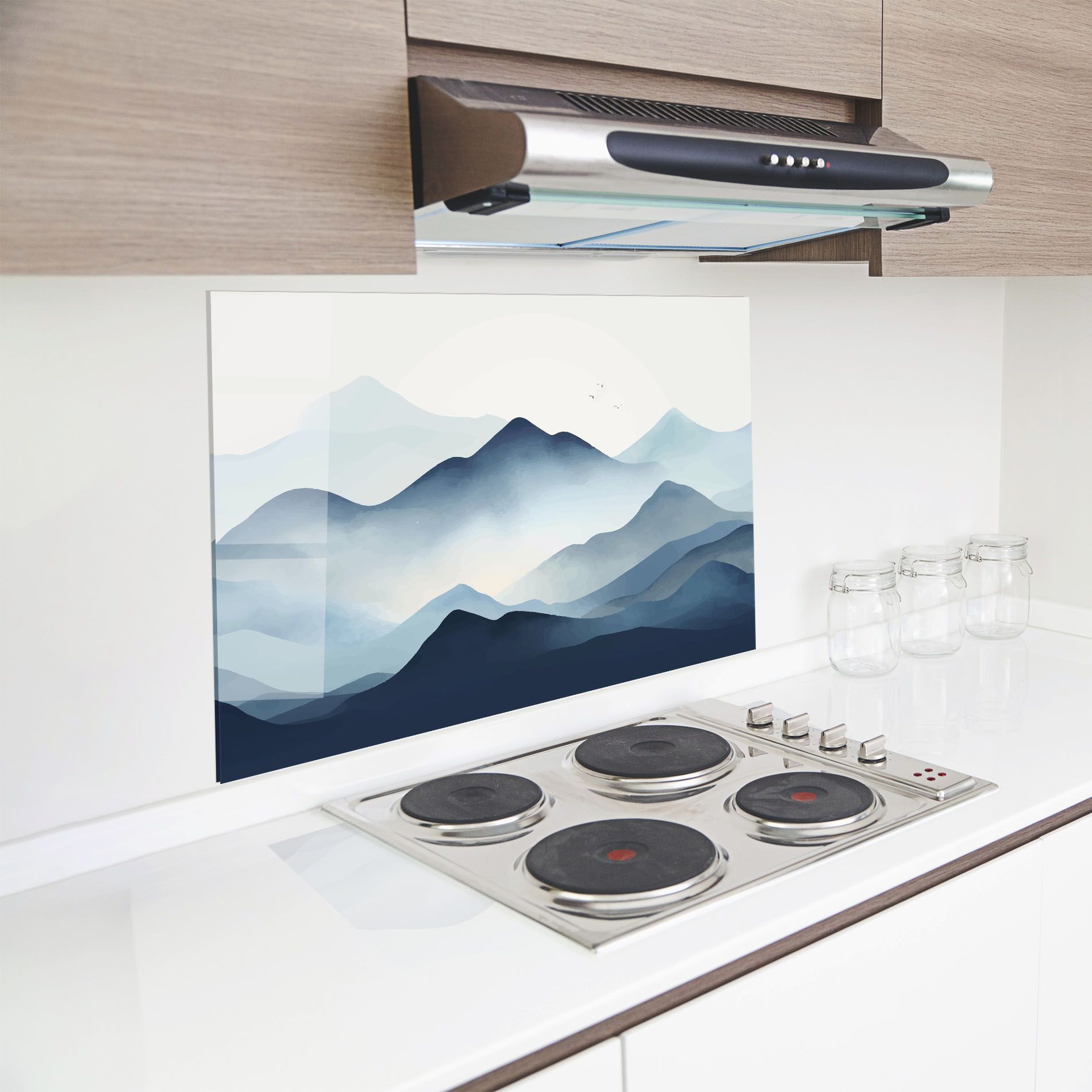 Blue Foggy Mountain mockup 8