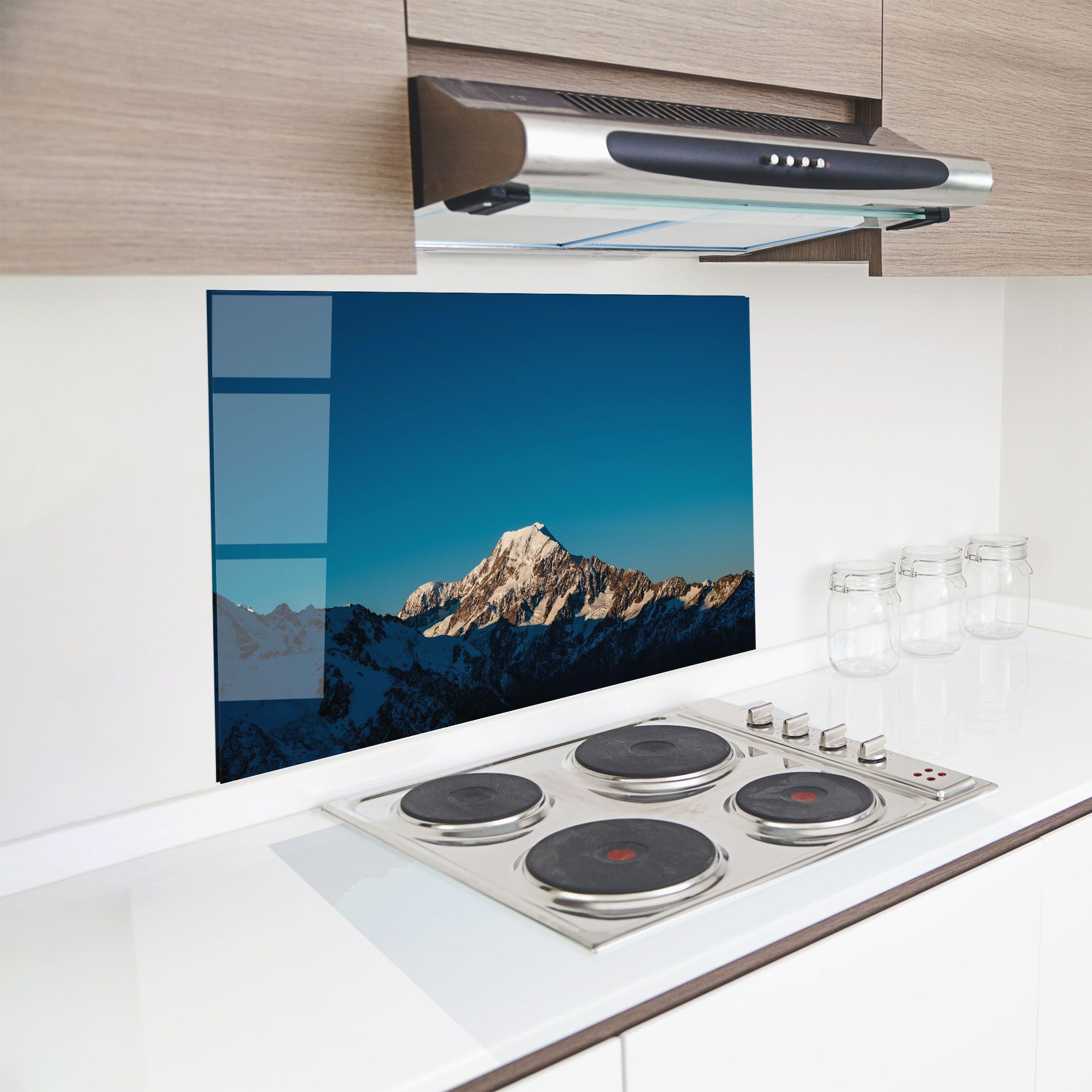 Blue Snowy Mountain mockup 8