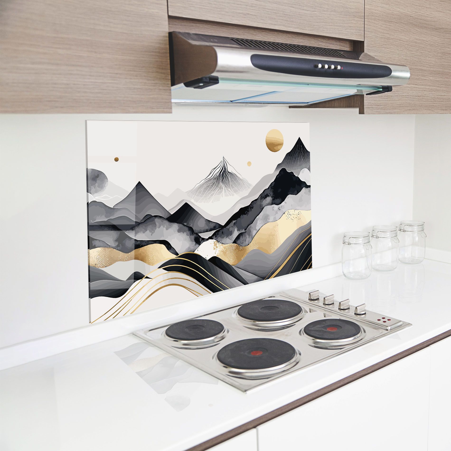 Gold Black Mountain mockup 8