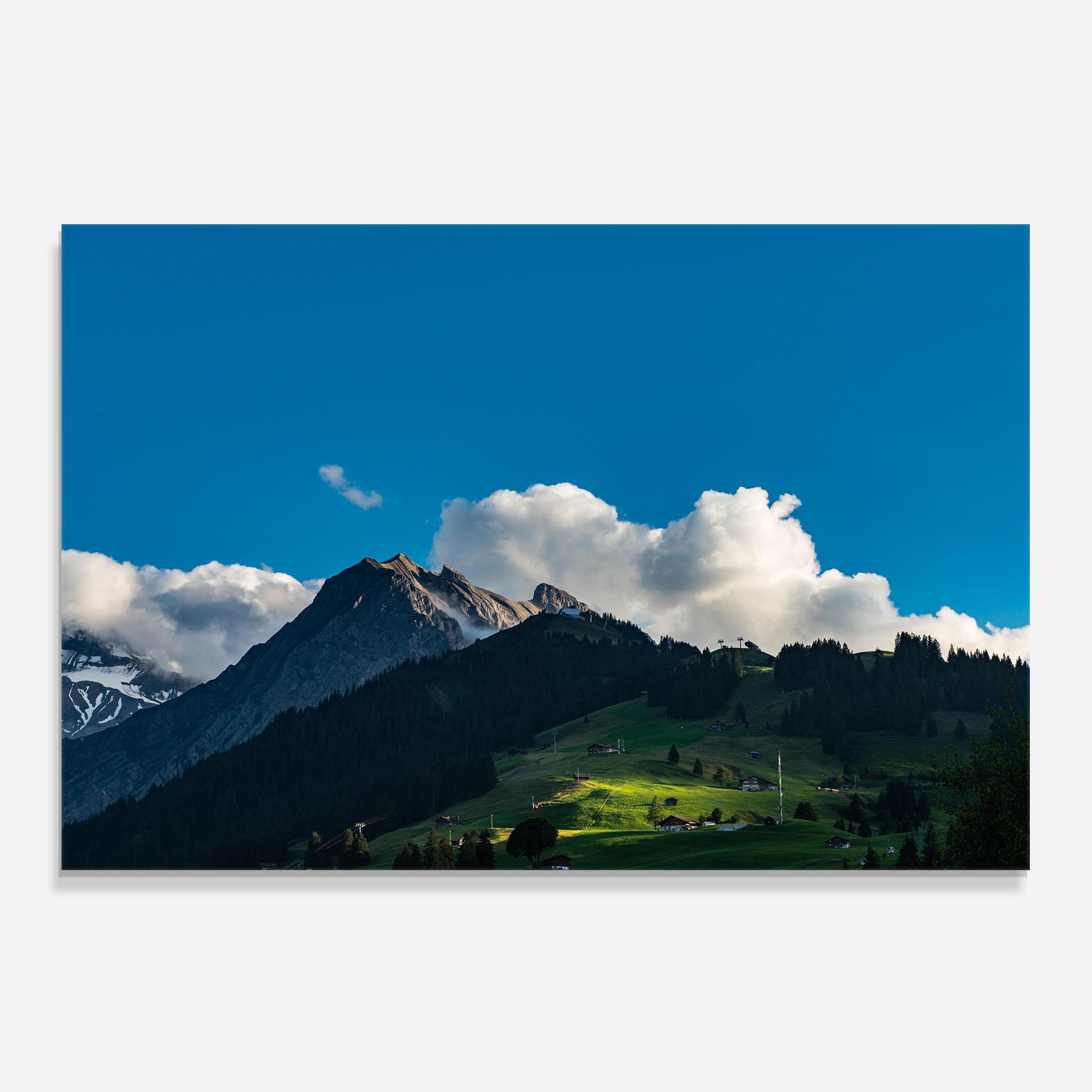 Konyhai üveg hátfal Beautiful Mountain Cloud View mockup 0