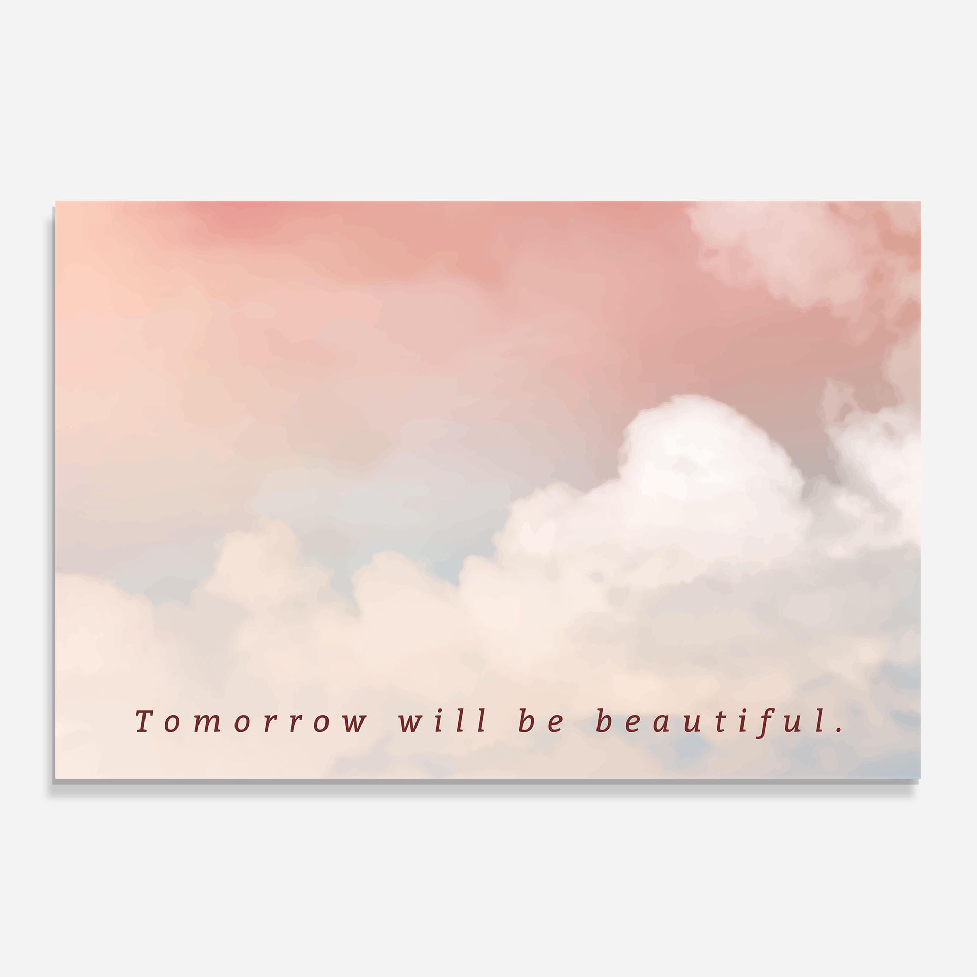 Clouds Text Pink Blue mockup 0
