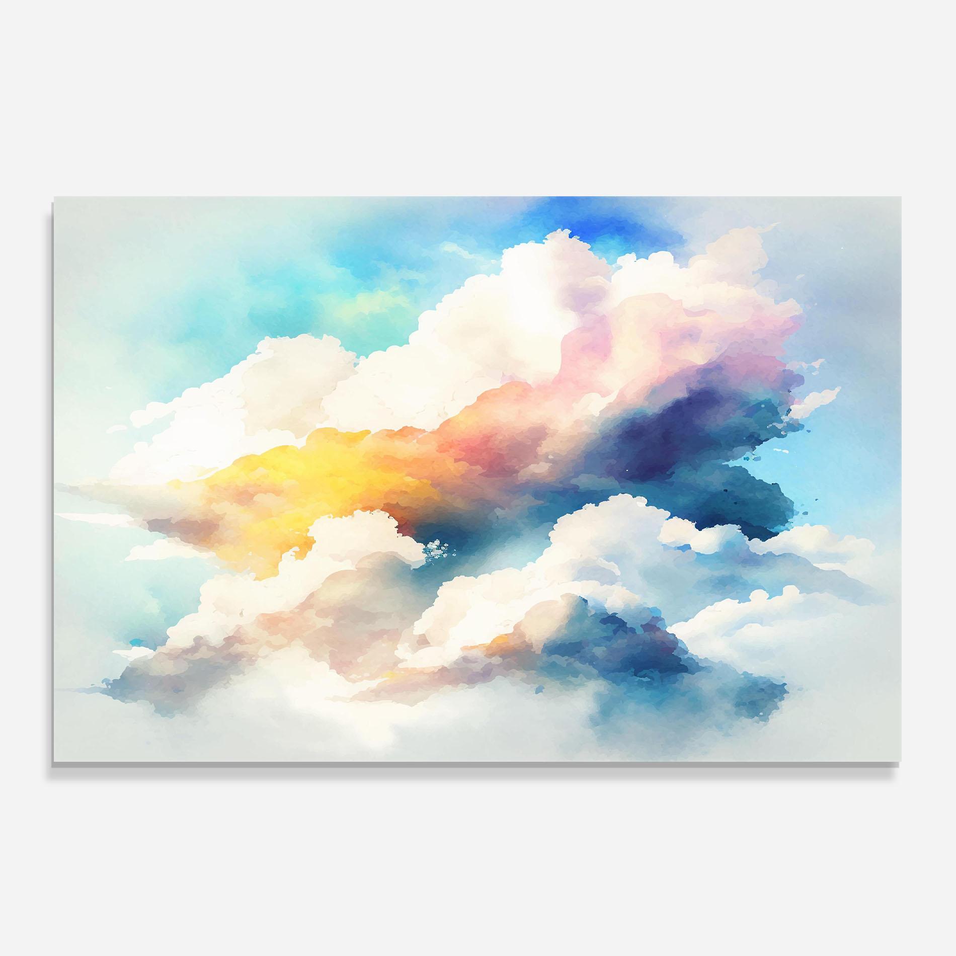 Konyhai üveg hátfal Dreamy Cloud mockup 0