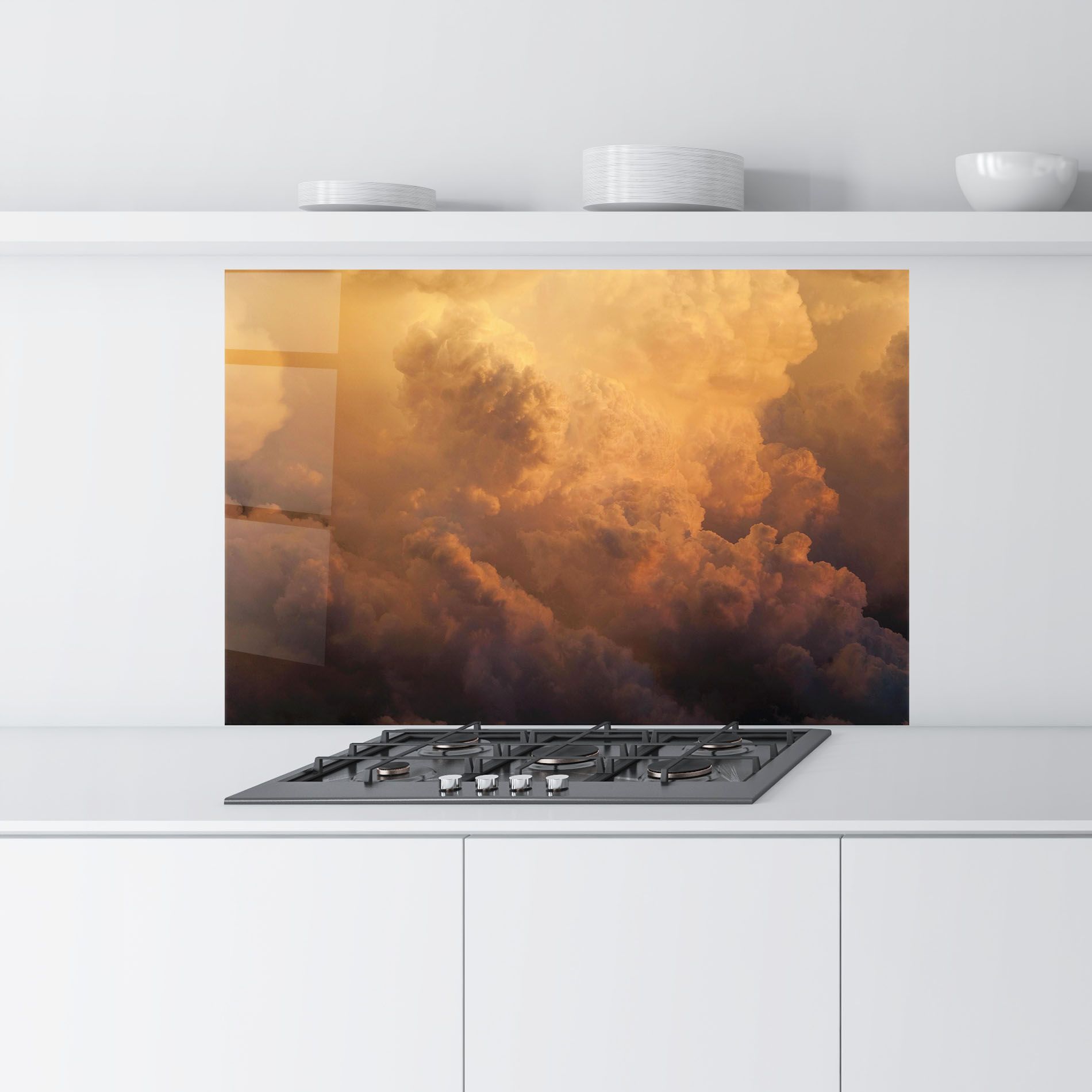 Brown Orange Clouds mockup 9