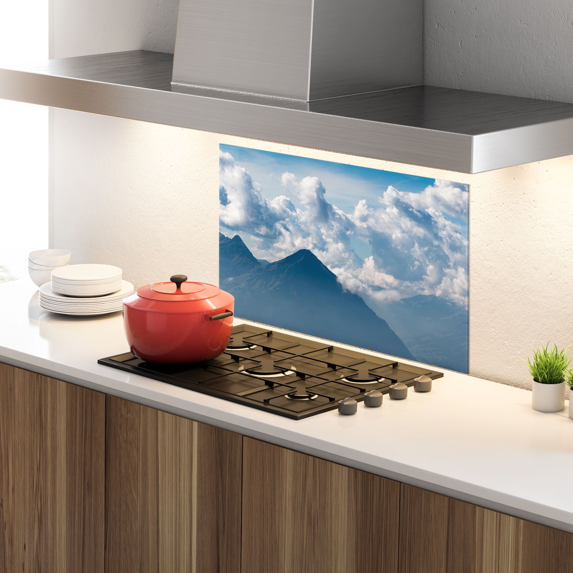 Cloudy View Mountain mockup 4