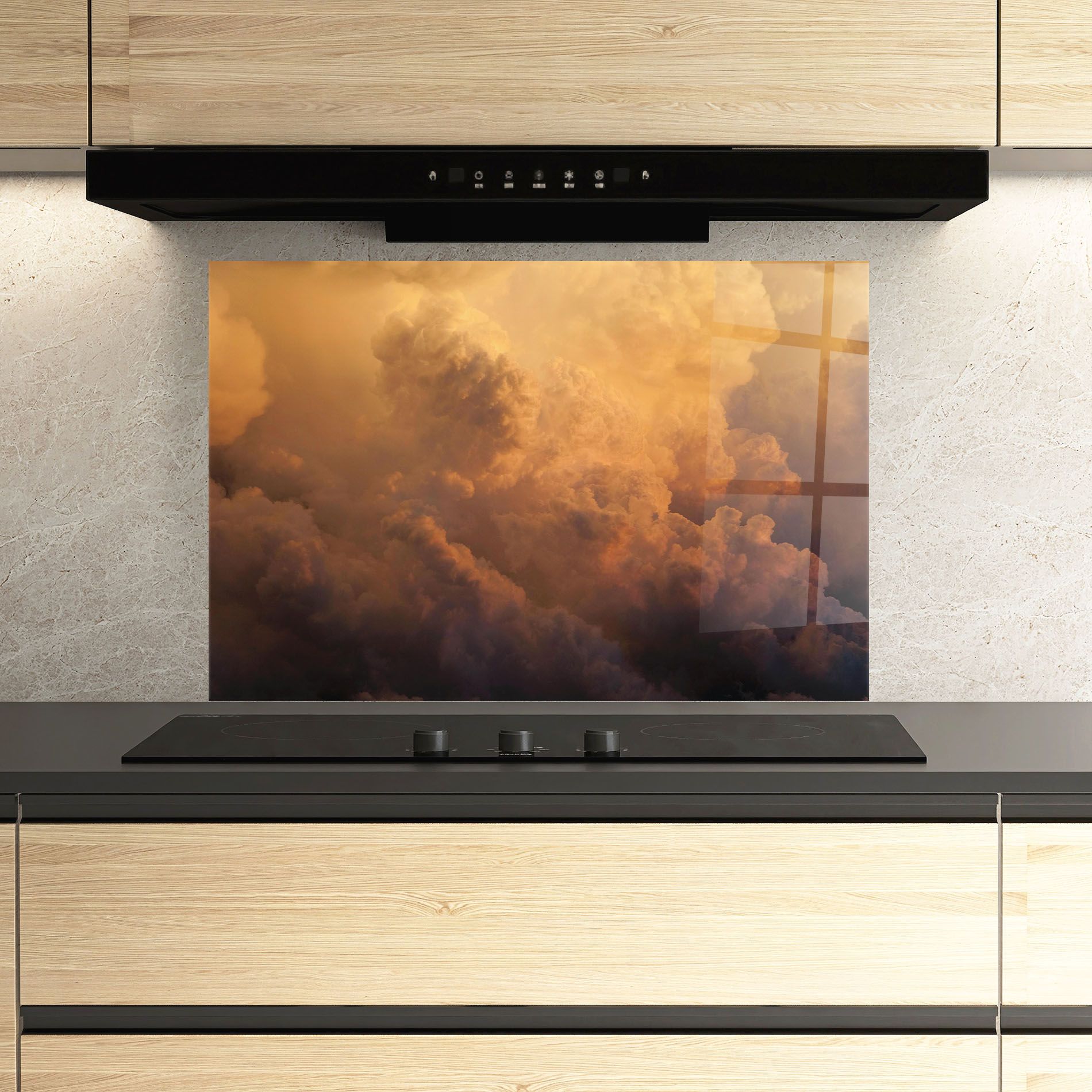 Brown Orange Clouds mockup 3