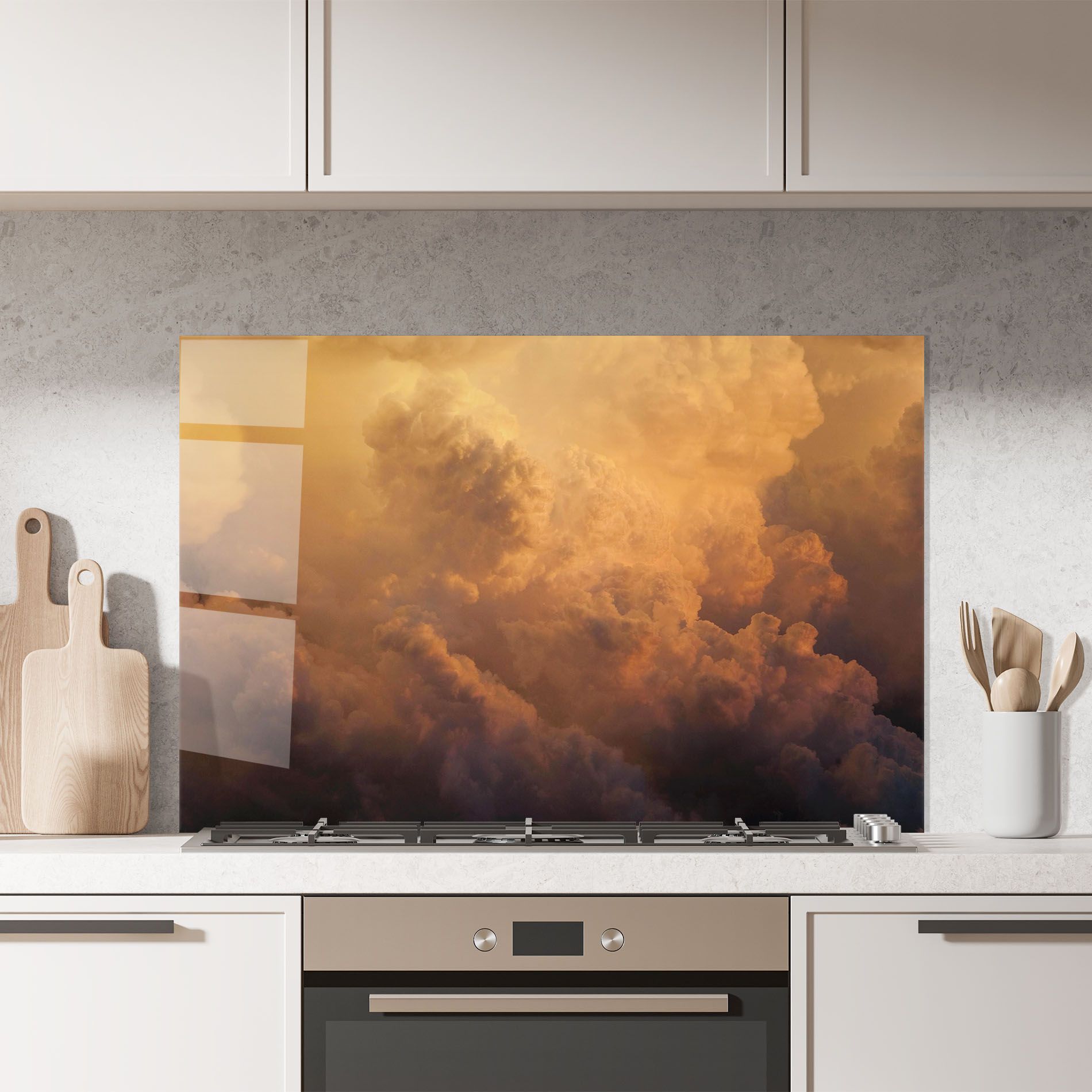 Brown Orange Clouds mockup 7