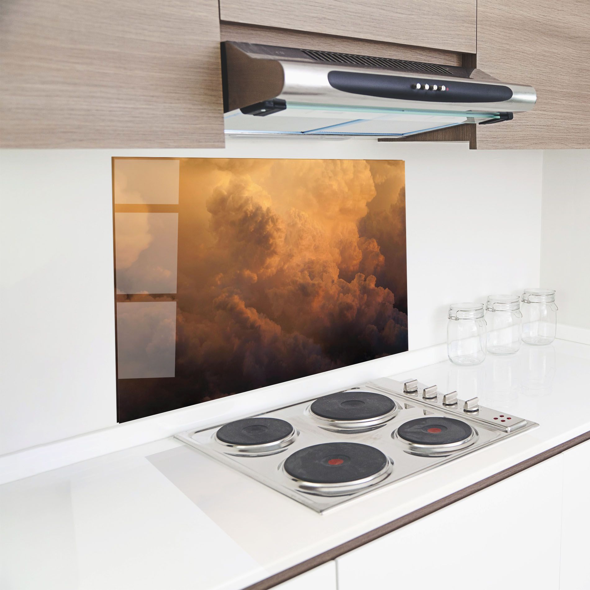 Brown Orange Clouds mockup 8