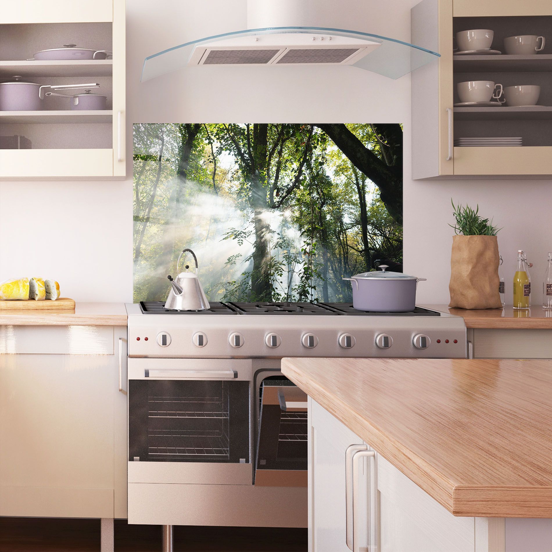 Foggy Light Forest mockup 1