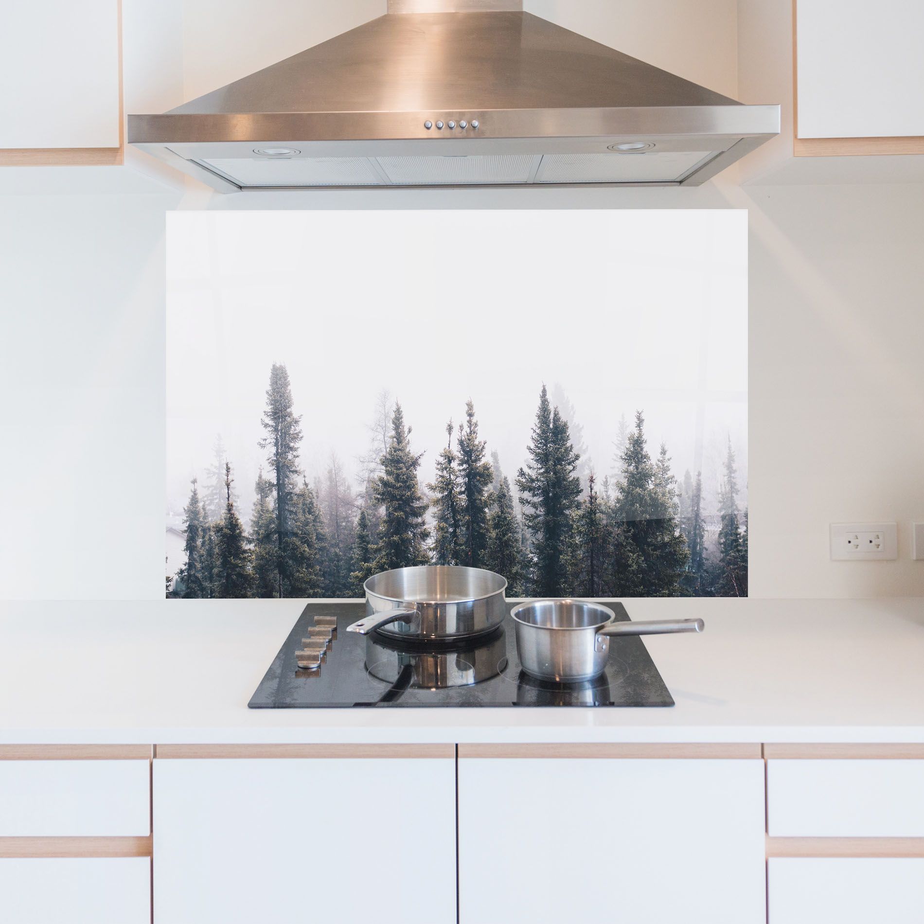 Grey Foggy Trees mockup 5