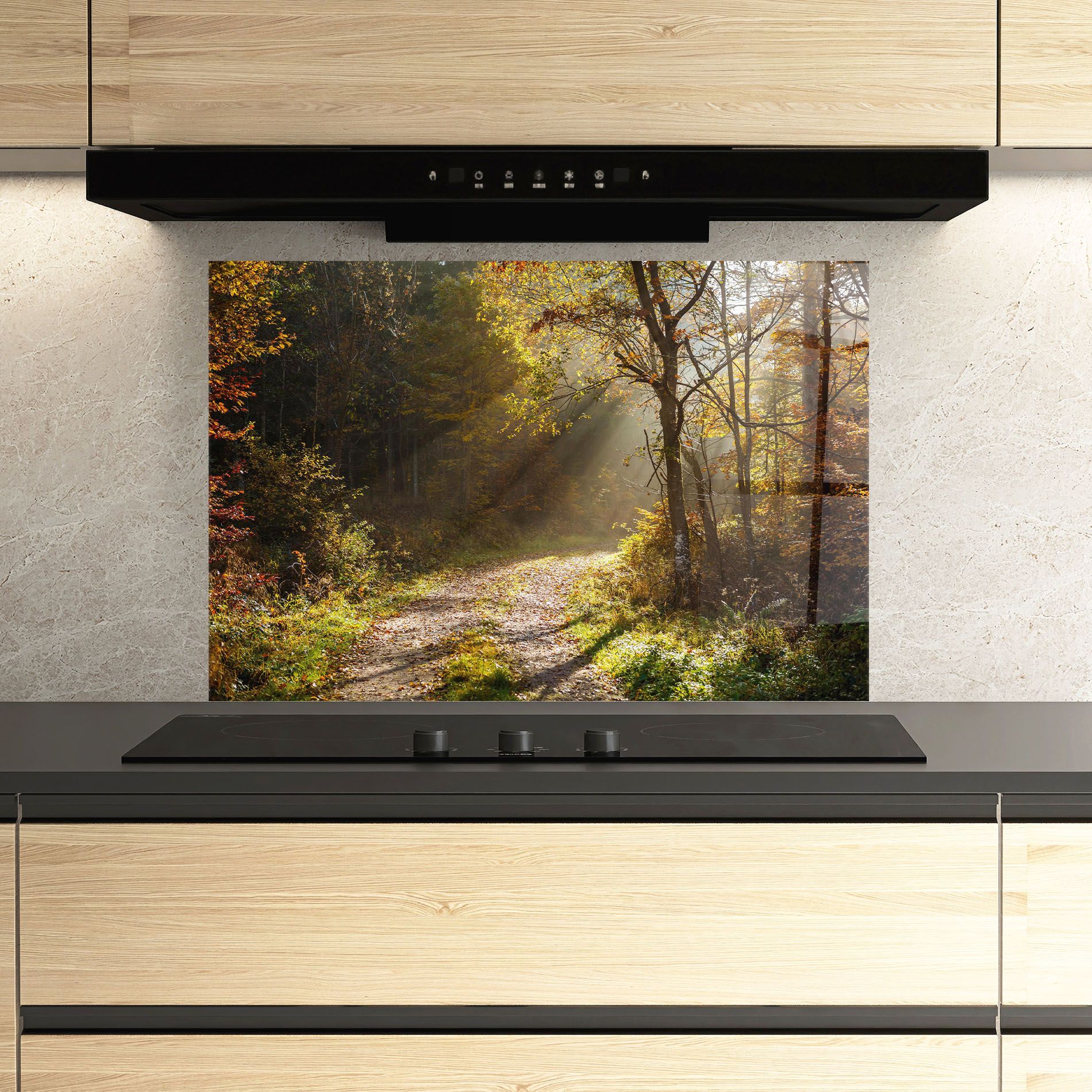 Autumn Trees Sun mockup 3