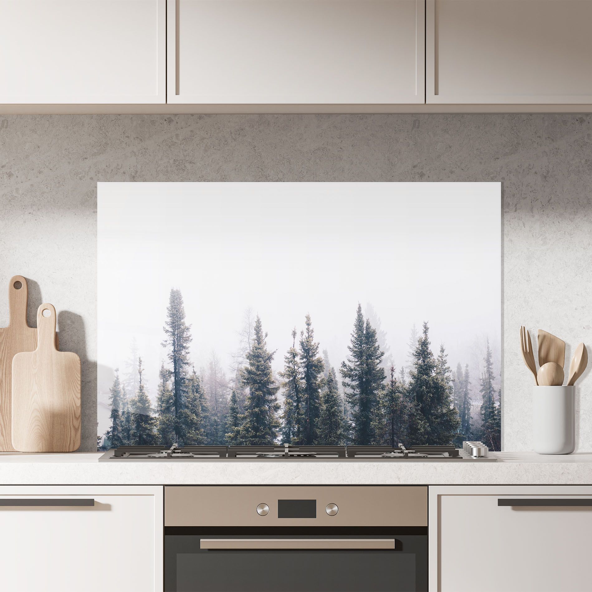 Grey Foggy Trees mockup 7