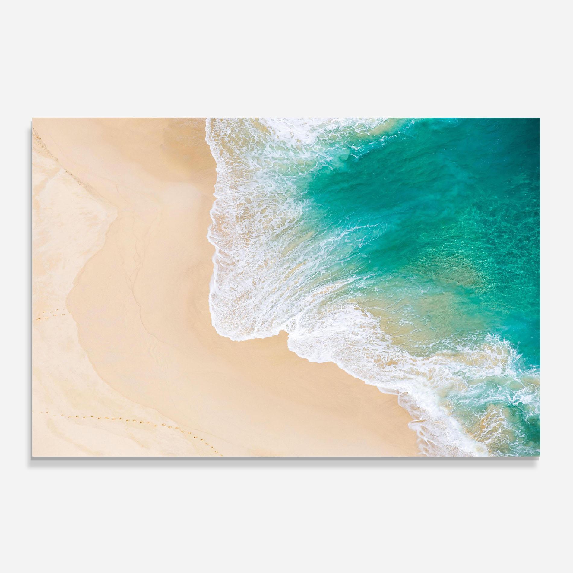 Konyhai üveg hátfal Beautiful Blue Waves mockup 0
