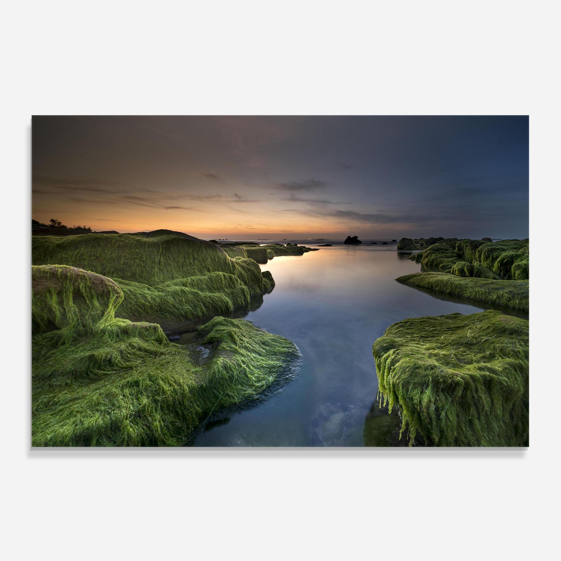 Konyhai üveg hátfal Coast View mockup 0