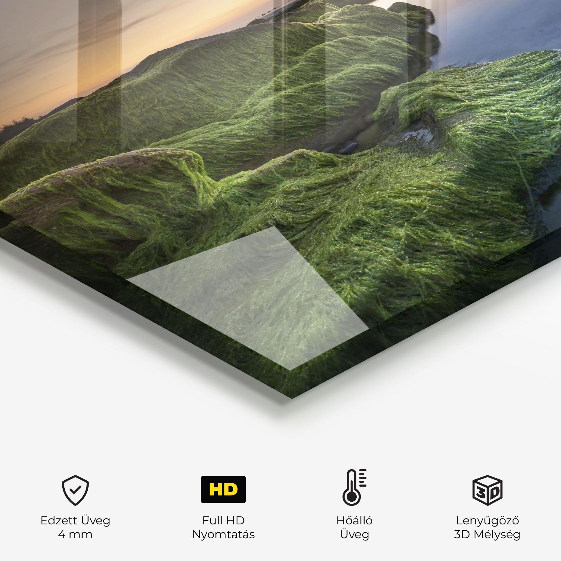 Konyhai üveg hátfal Coast View mockup 2