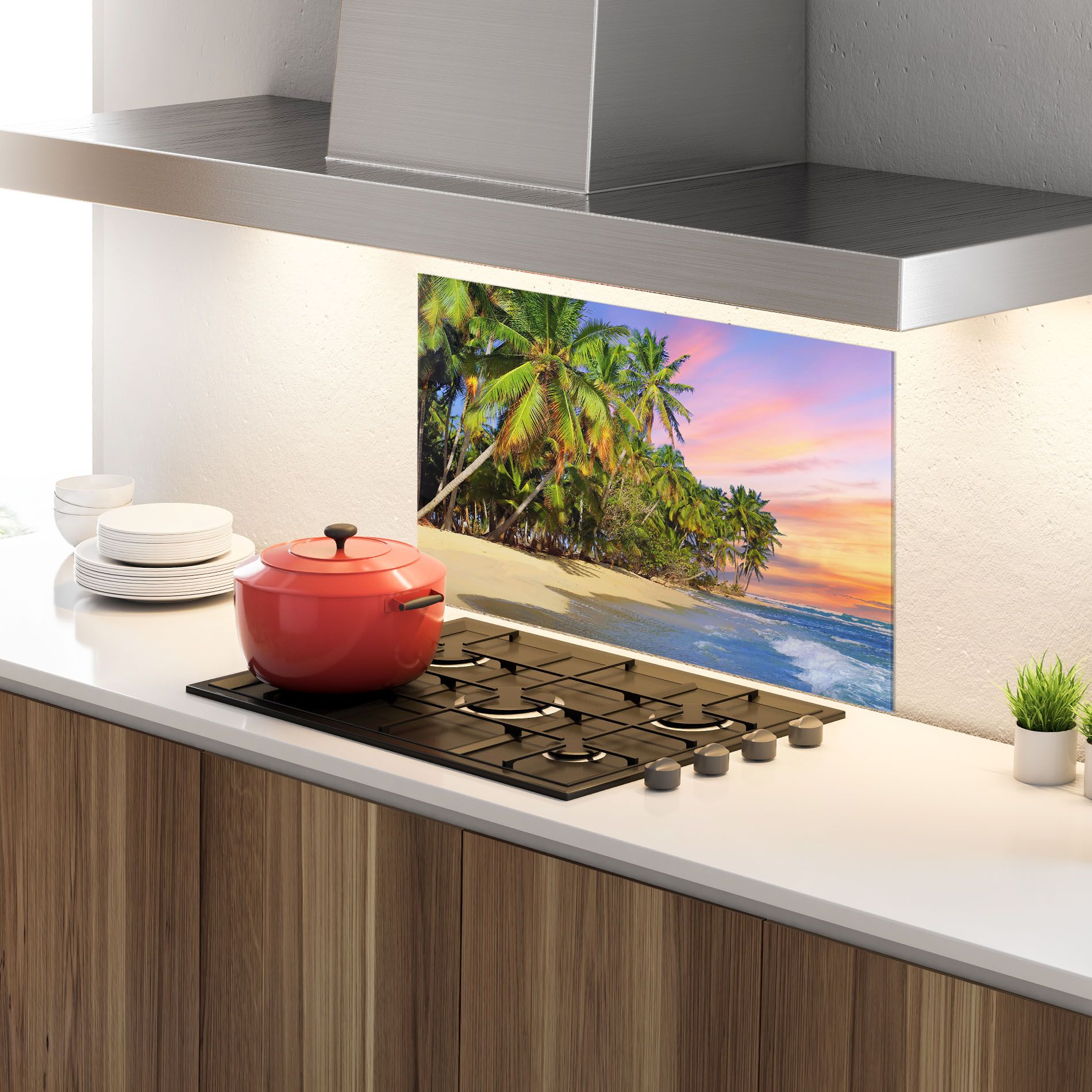 Coconut Tree Sunset mockup 4