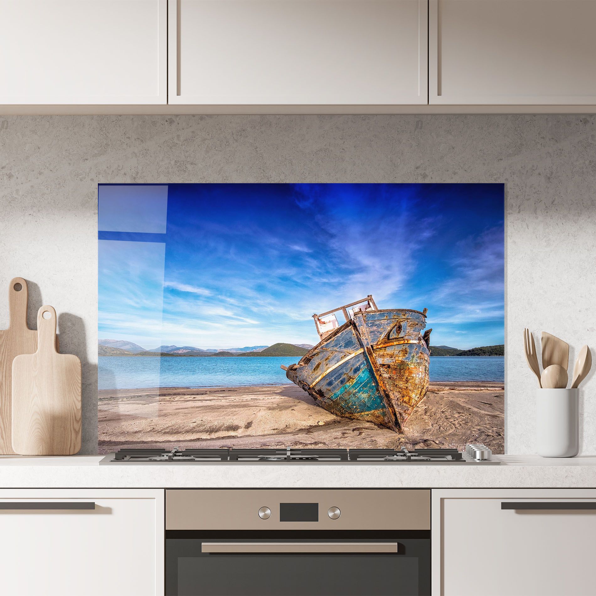 Boat Blue Sky mockup 7