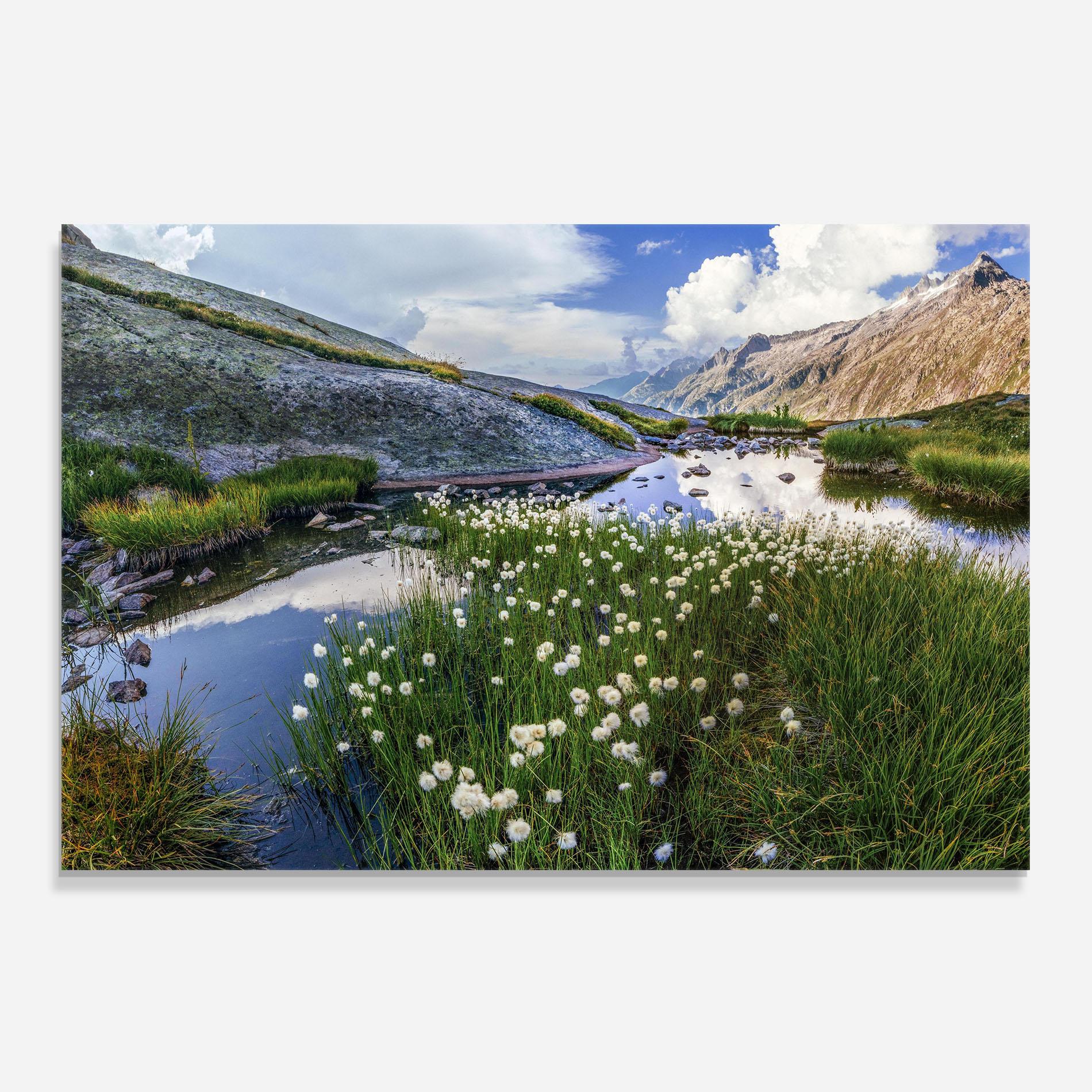 Konyhai üveg hátfal Lake Spring View mockup 0