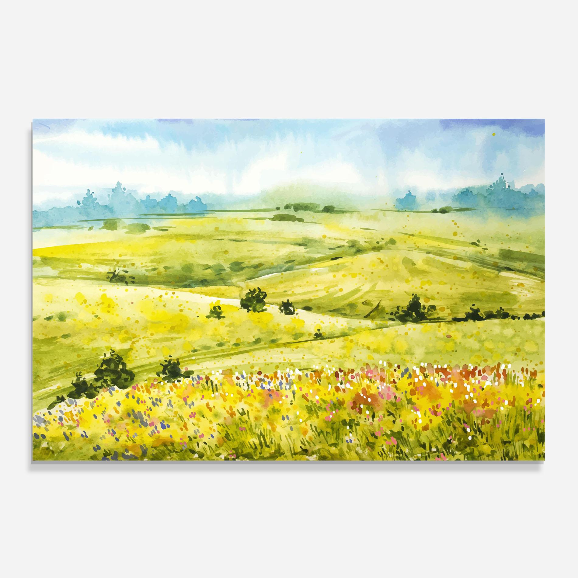 Konyhai üveg hátfal Spring Art mockup 0