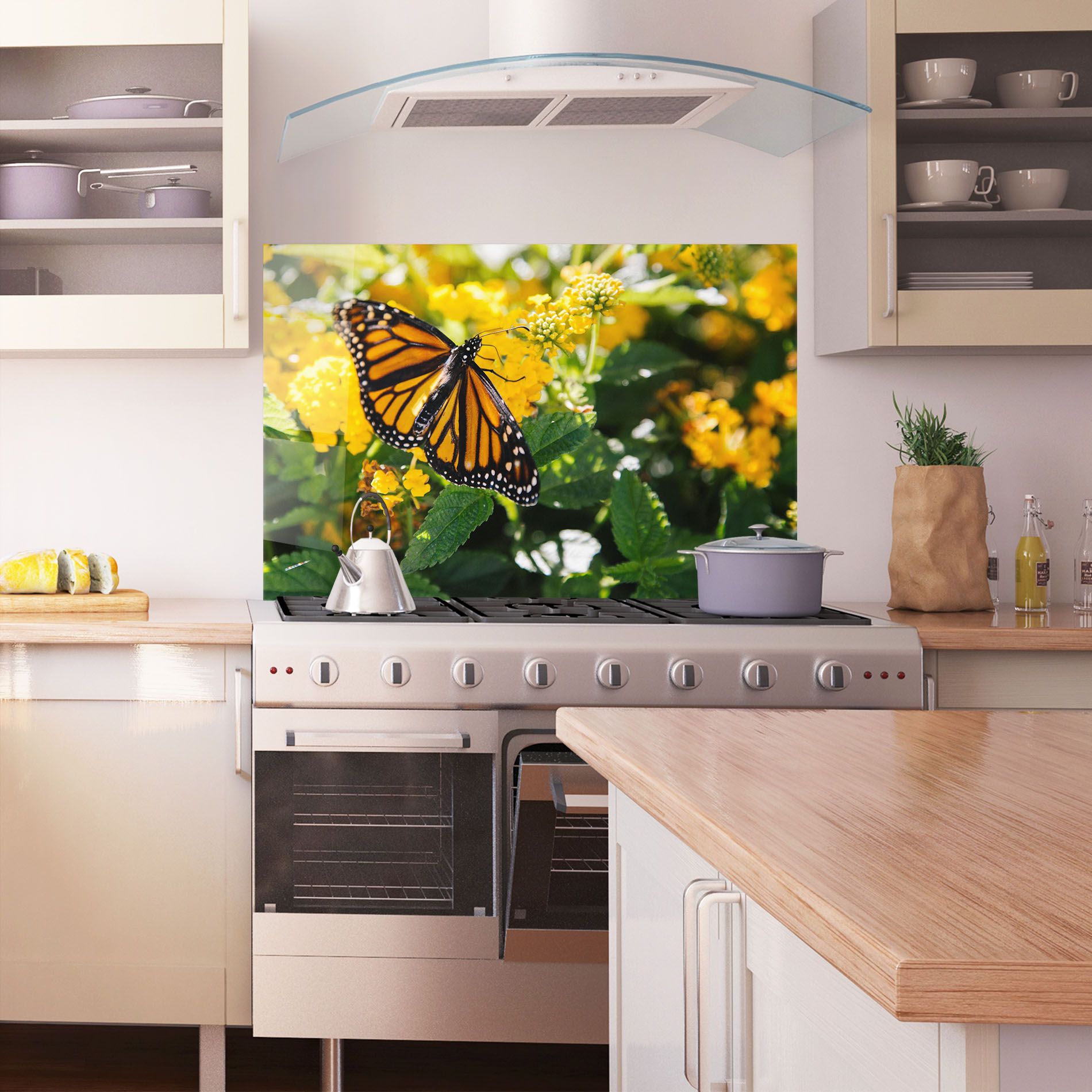 Orange Spring Butterfly mockup 1