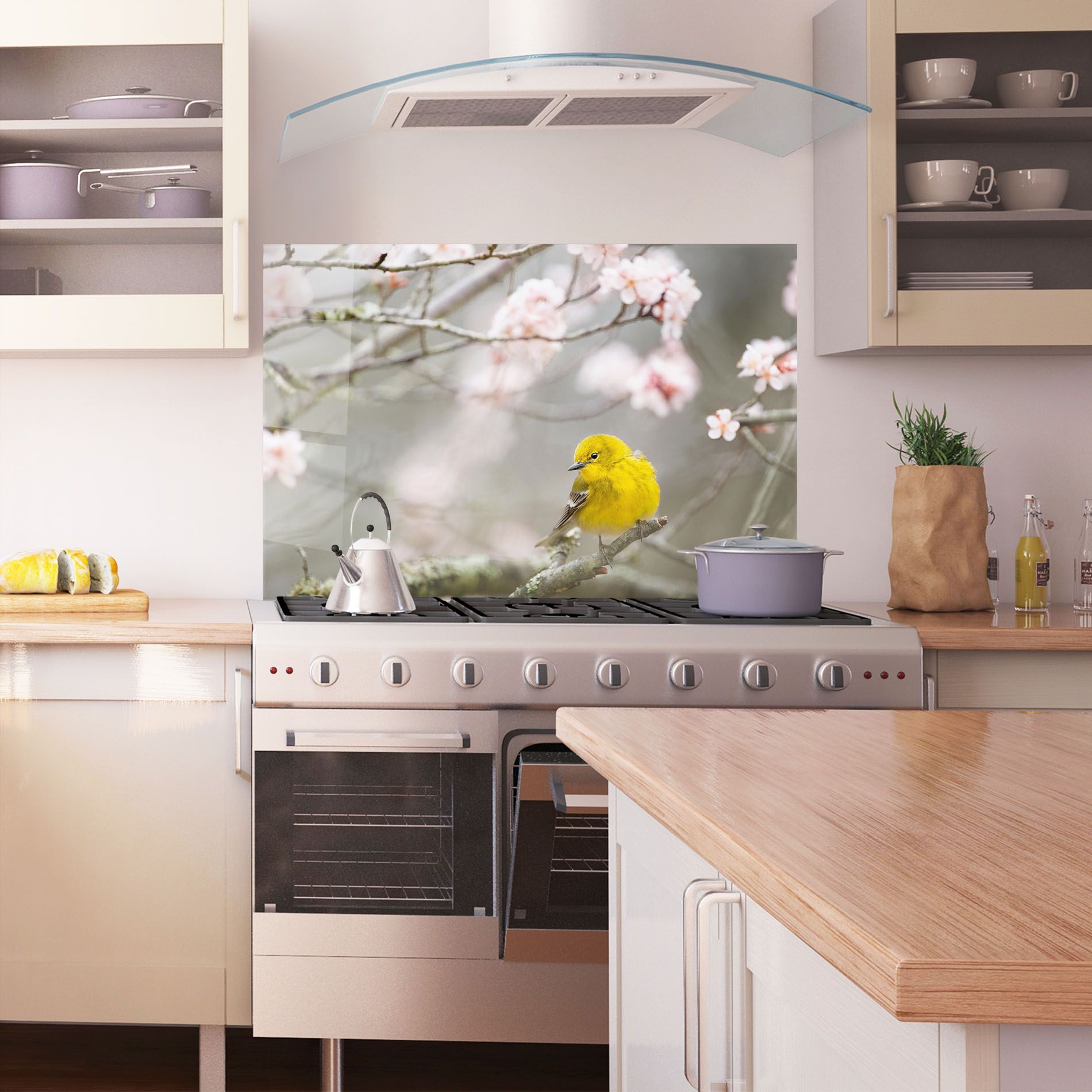 Pretty Spring Yellow Bird mockup 1