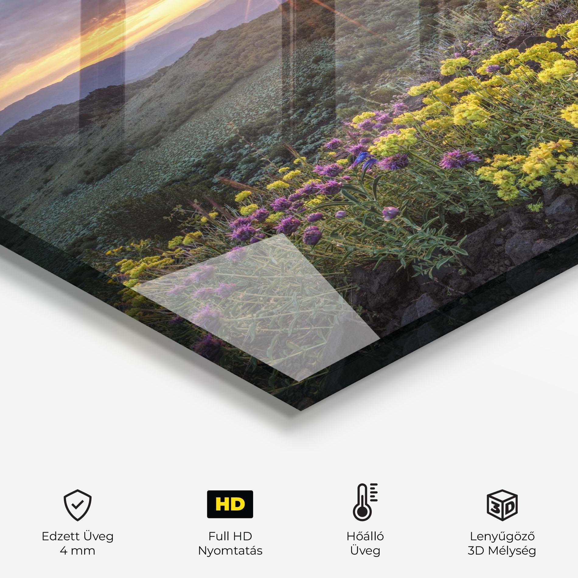 Konyhai üveg hátfal Beautiful Spring View mockup 2