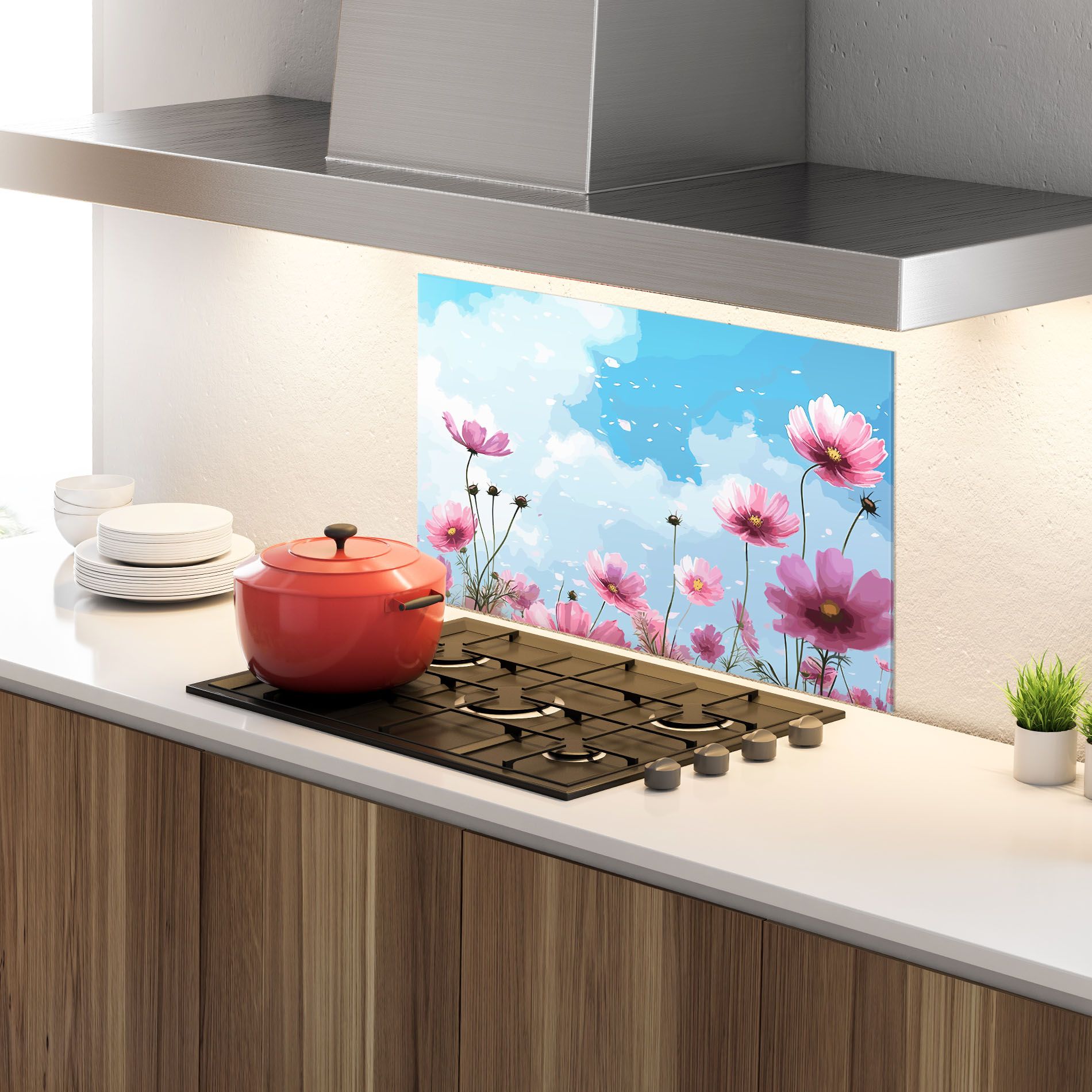 Pink Flowers Spring mockup 4