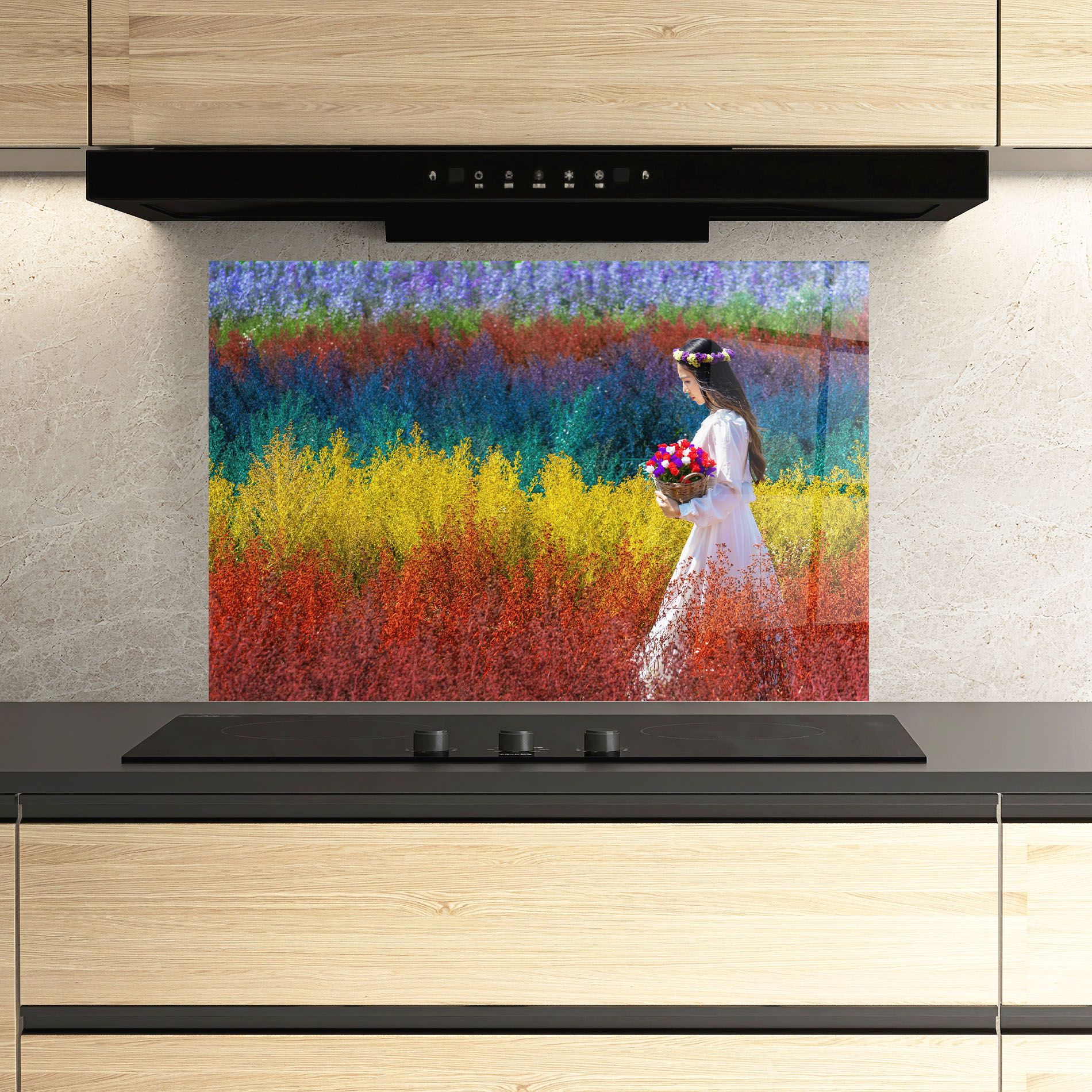 Holding Spring Flowers mockup 3