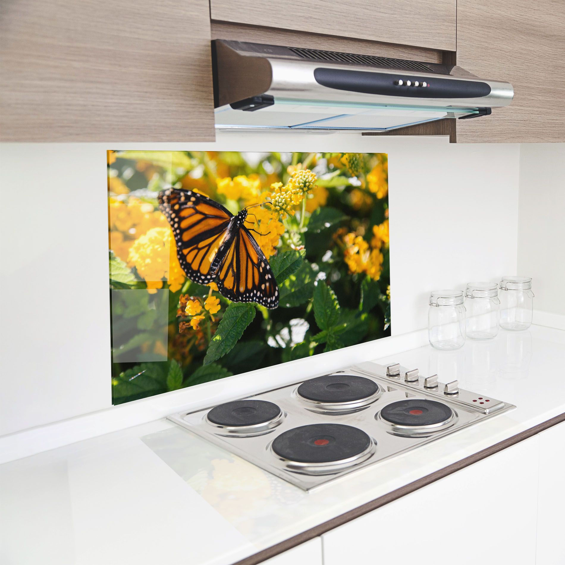 Orange Spring Butterfly mockup 8