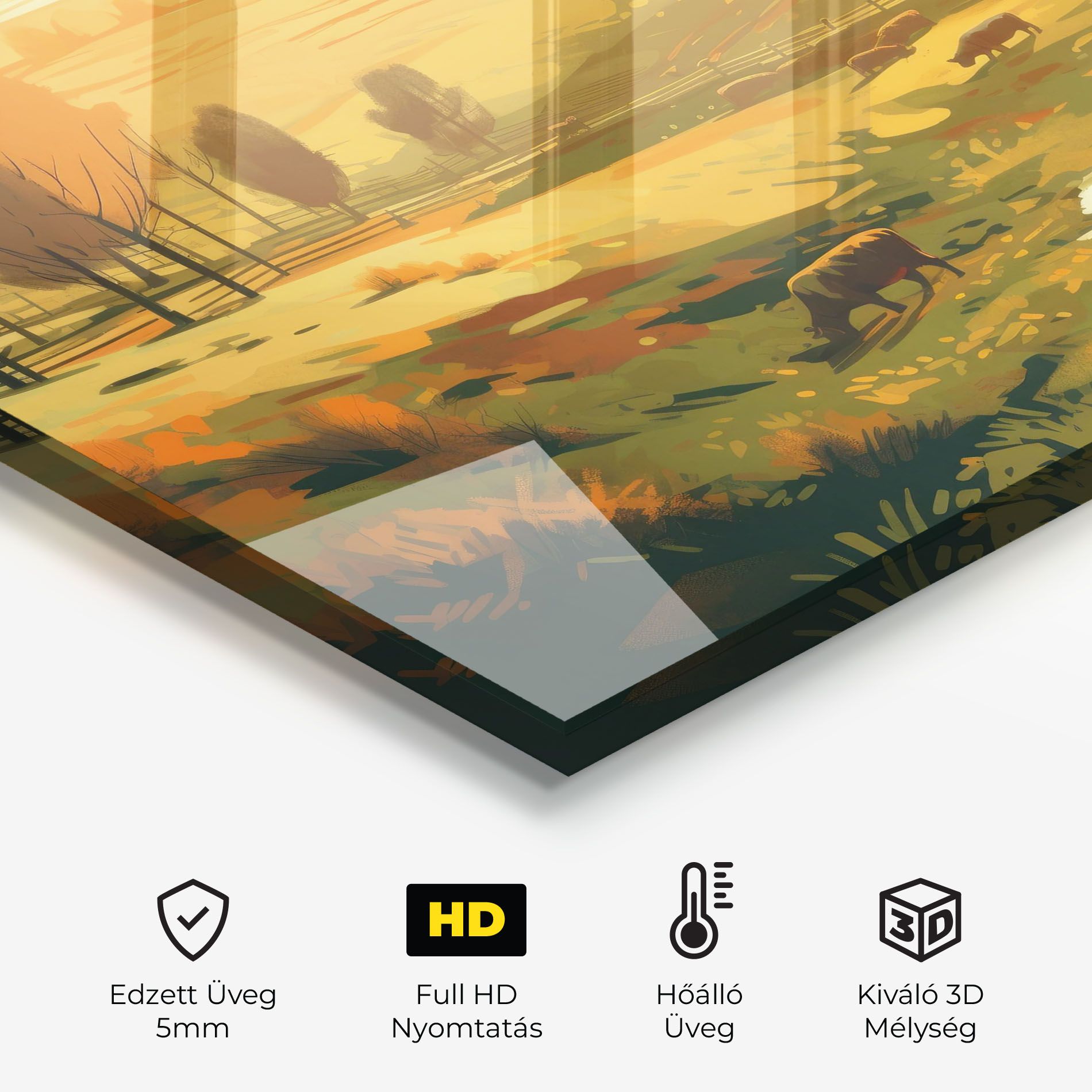 Cows Sunlight Art mockup 2