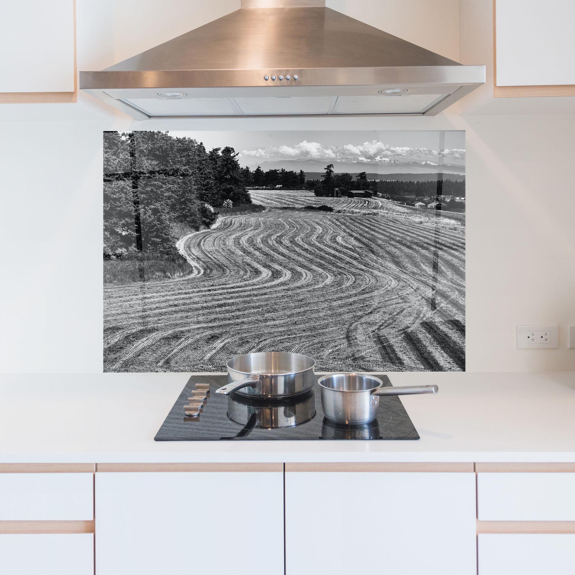 Konyhai üveg hátfal Grey Land mockup 5