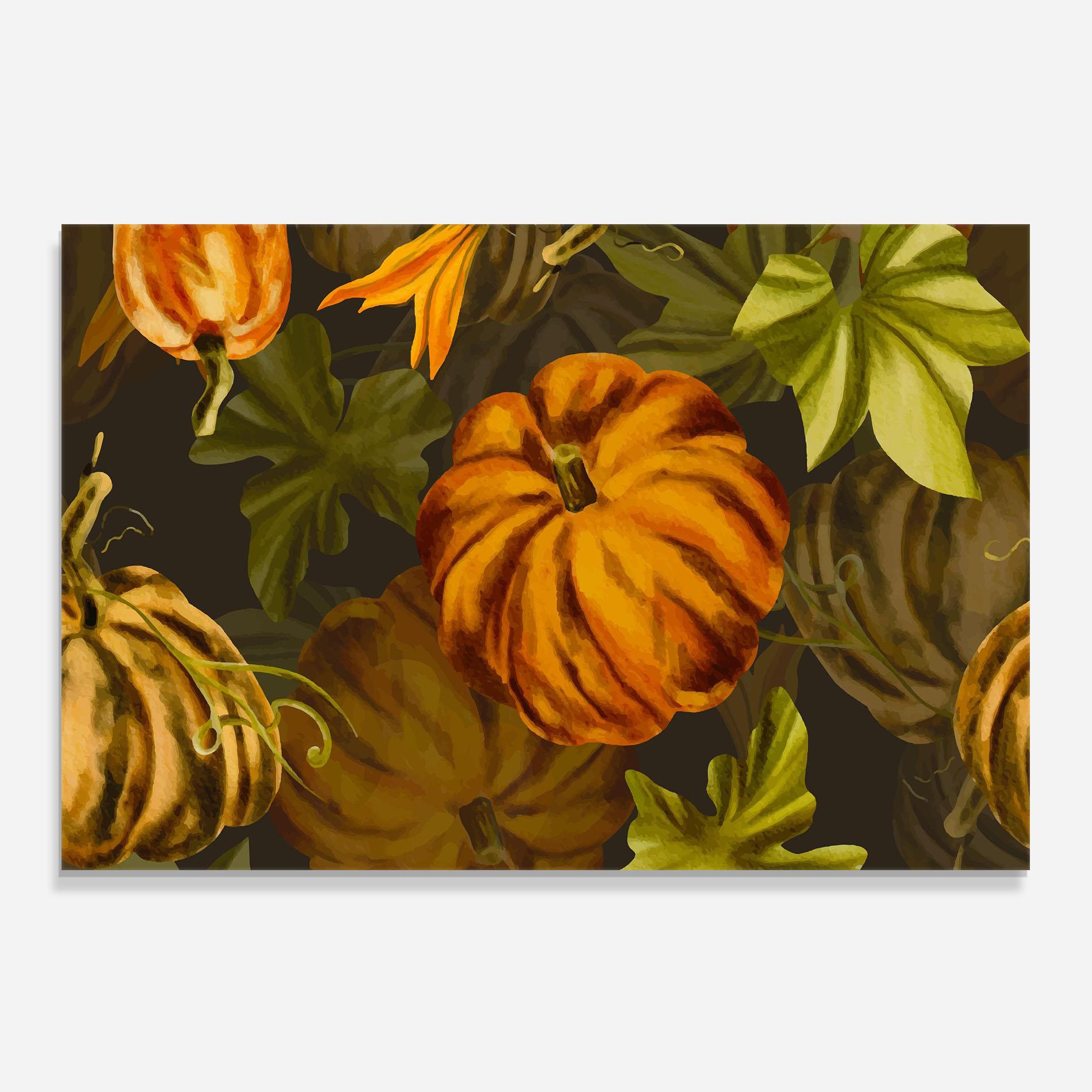 Konyhai üveg hátfal Autumn Pattern mockup 0