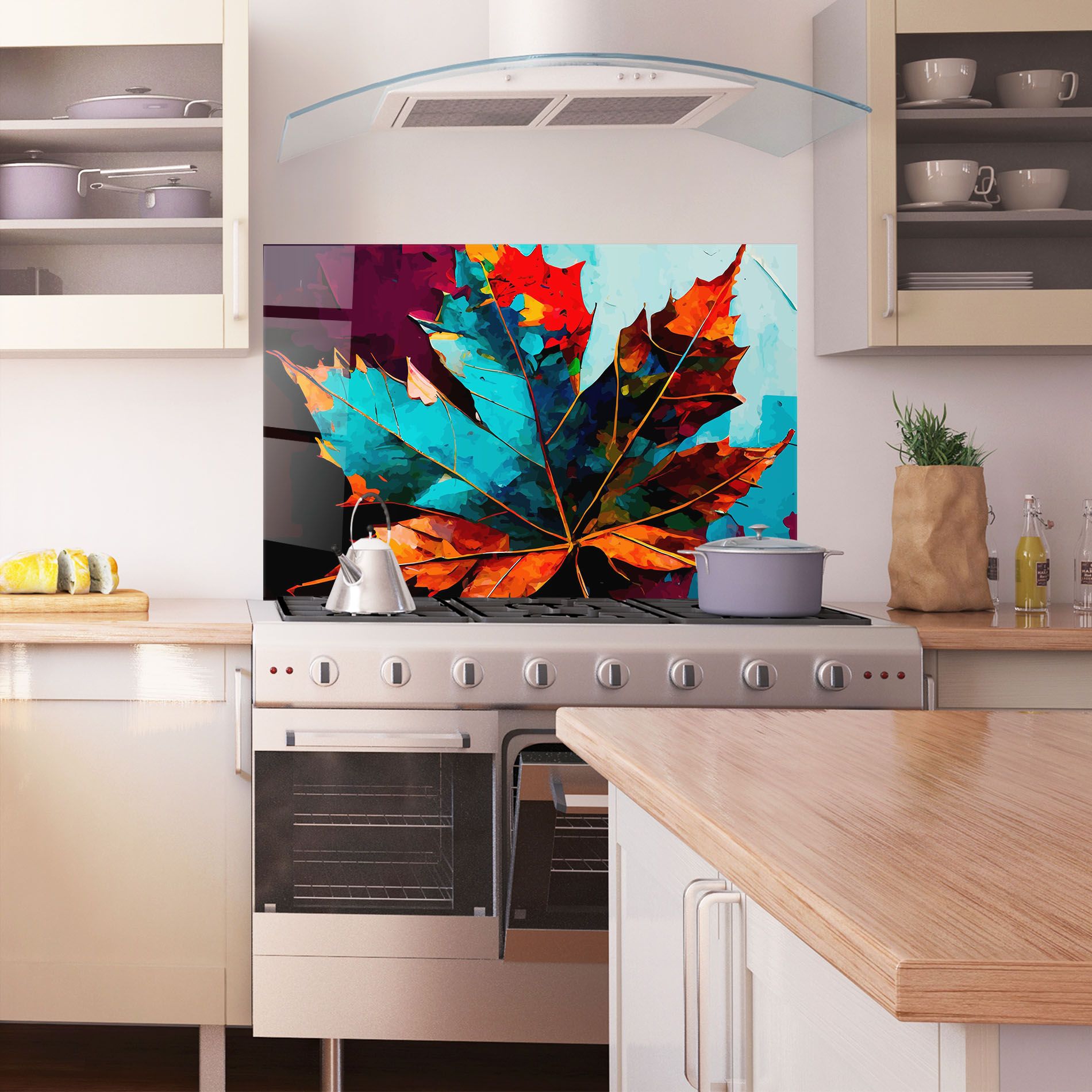 Blue Orange Leaf mockup 1