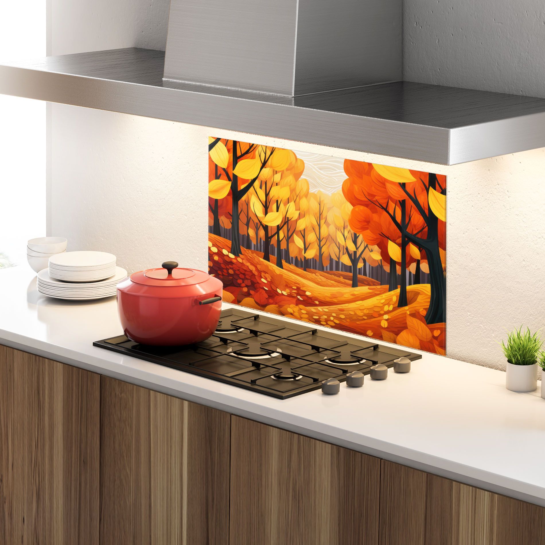 Orange Trees Forest mockup 4