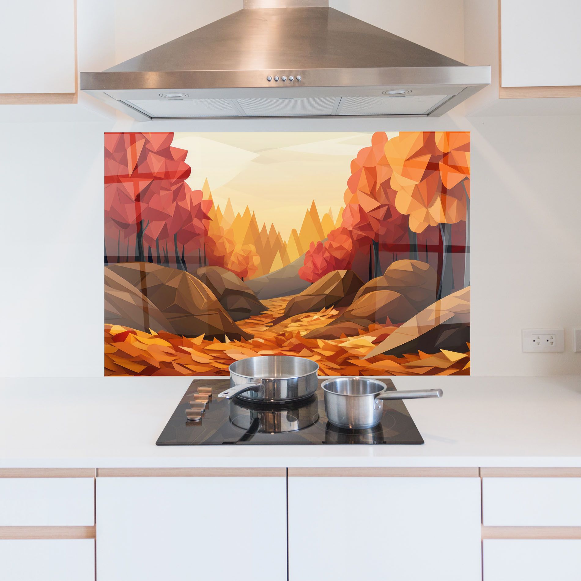 Autumn Orange Forest mockup 5