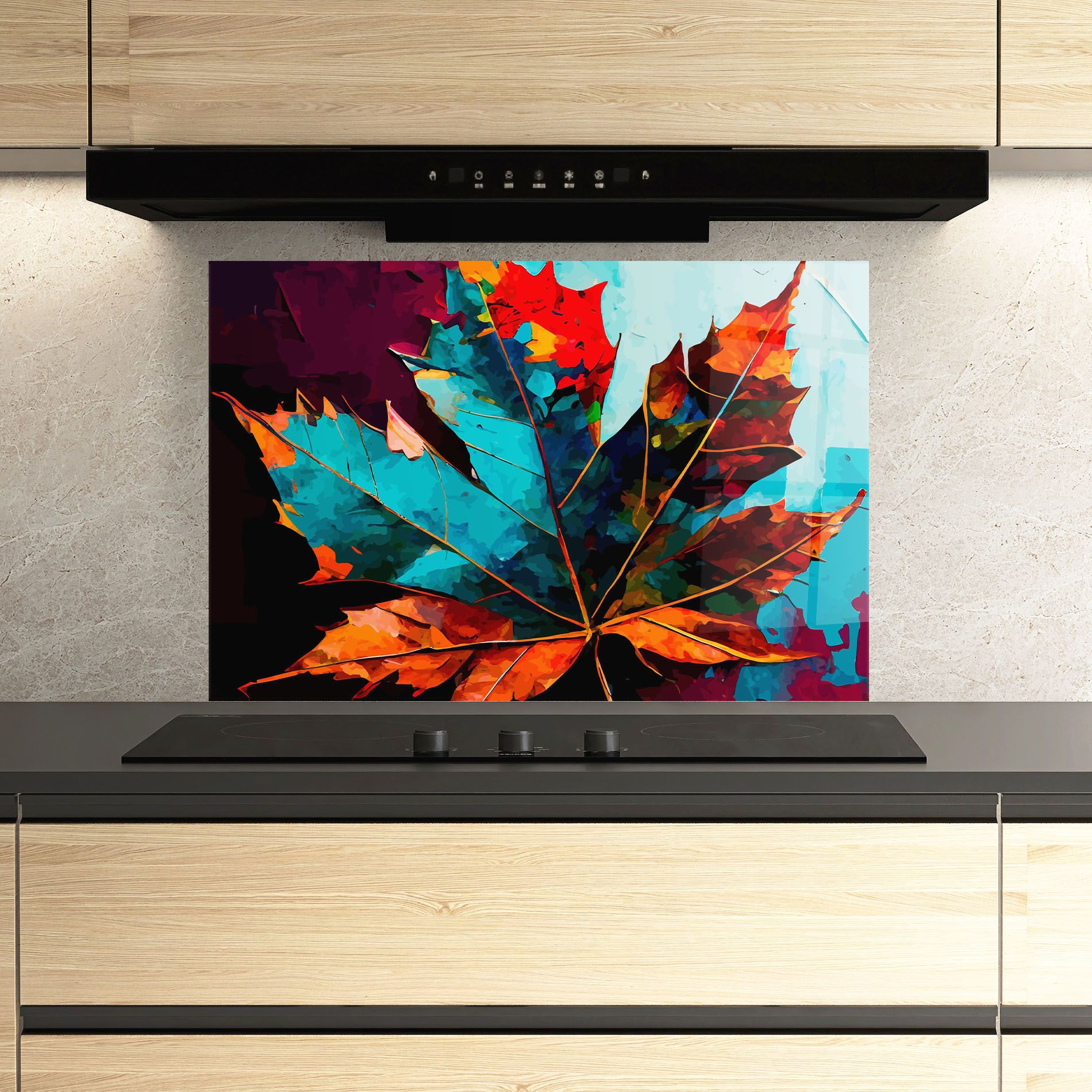 Blue Orange Leaf mockup 3