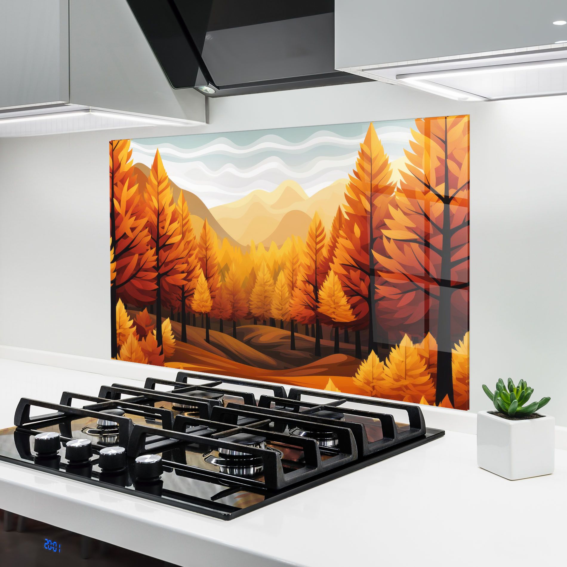 Autumn Trees Orange mockup 6