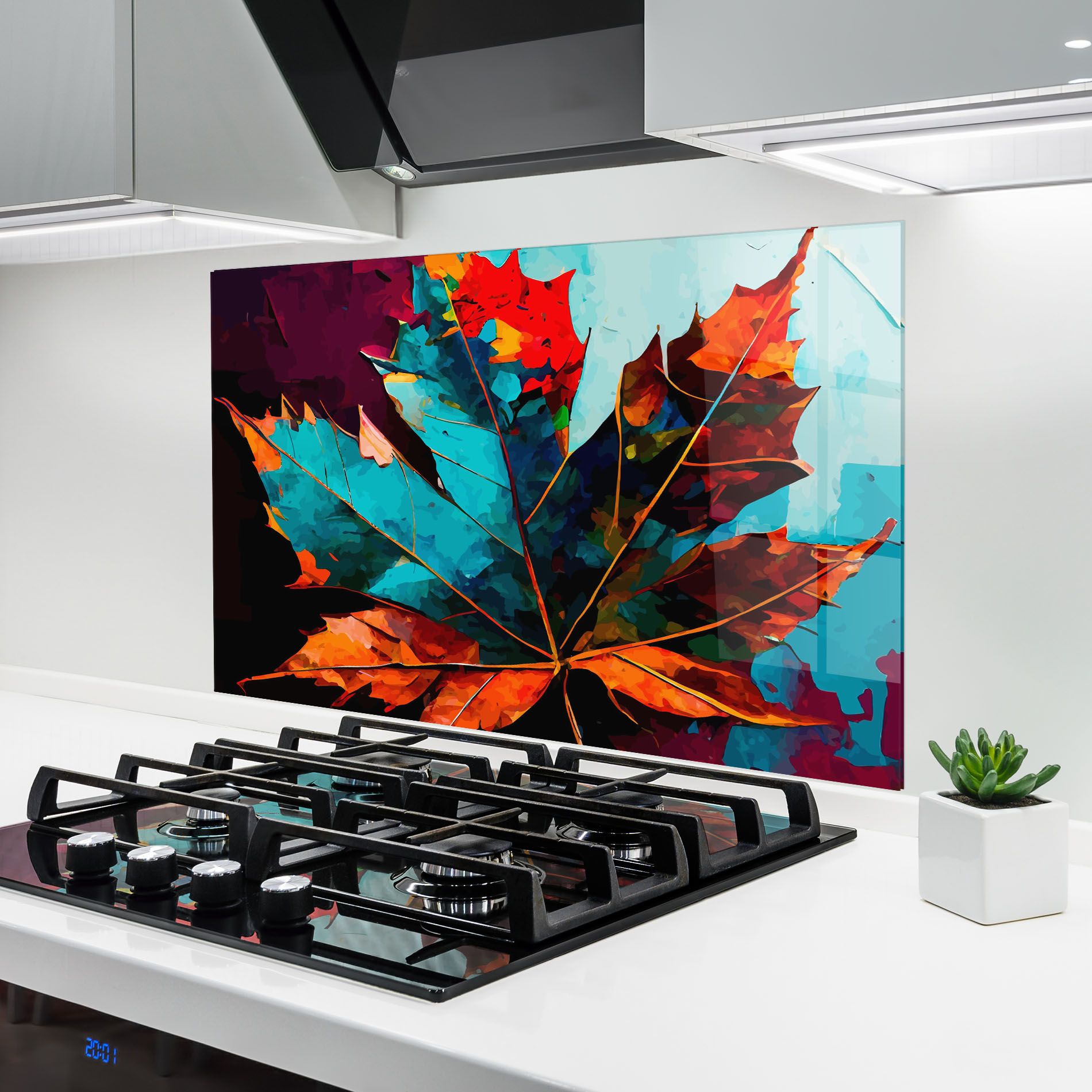 Blue Orange Leaf mockup 6