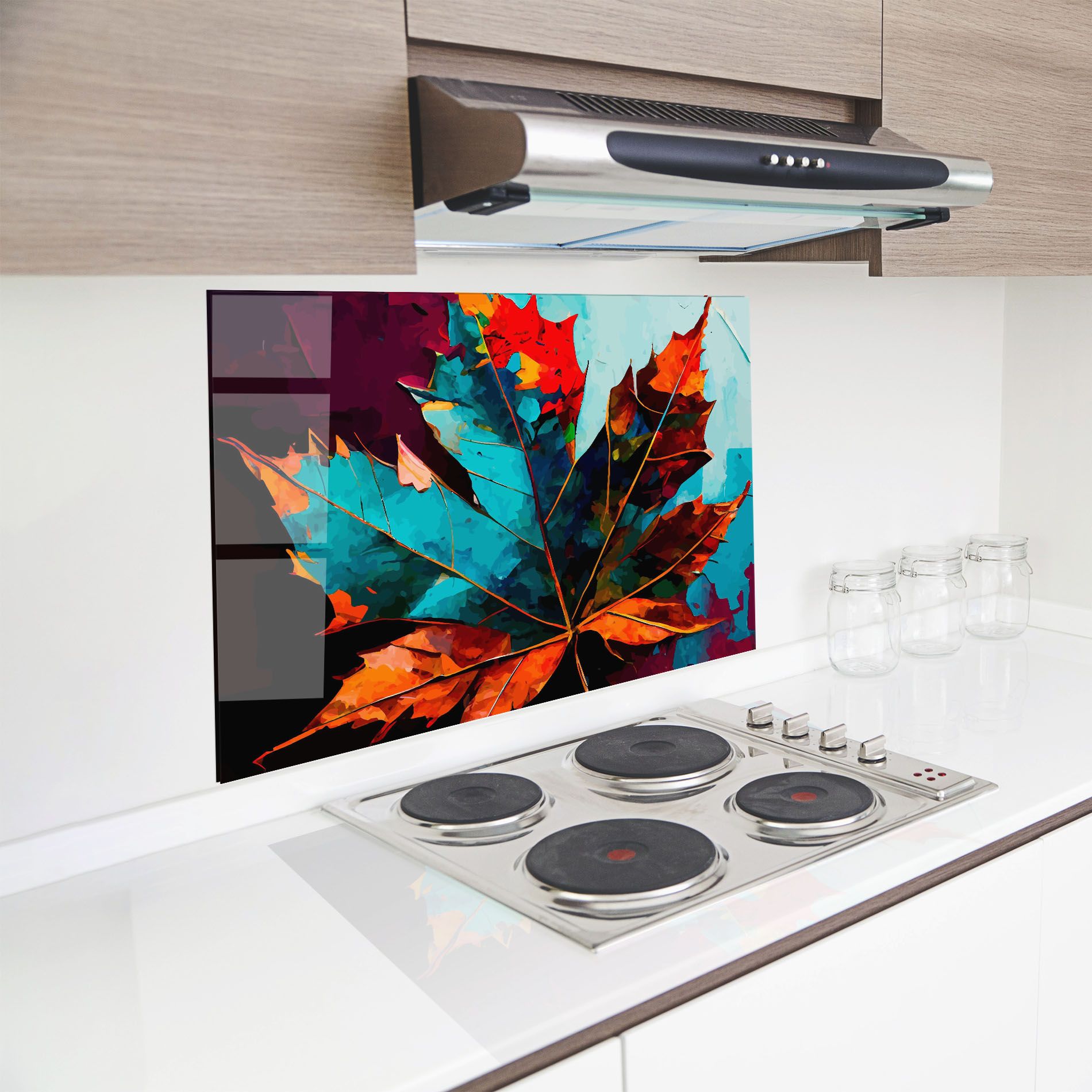 Blue Orange Leaf mockup 8