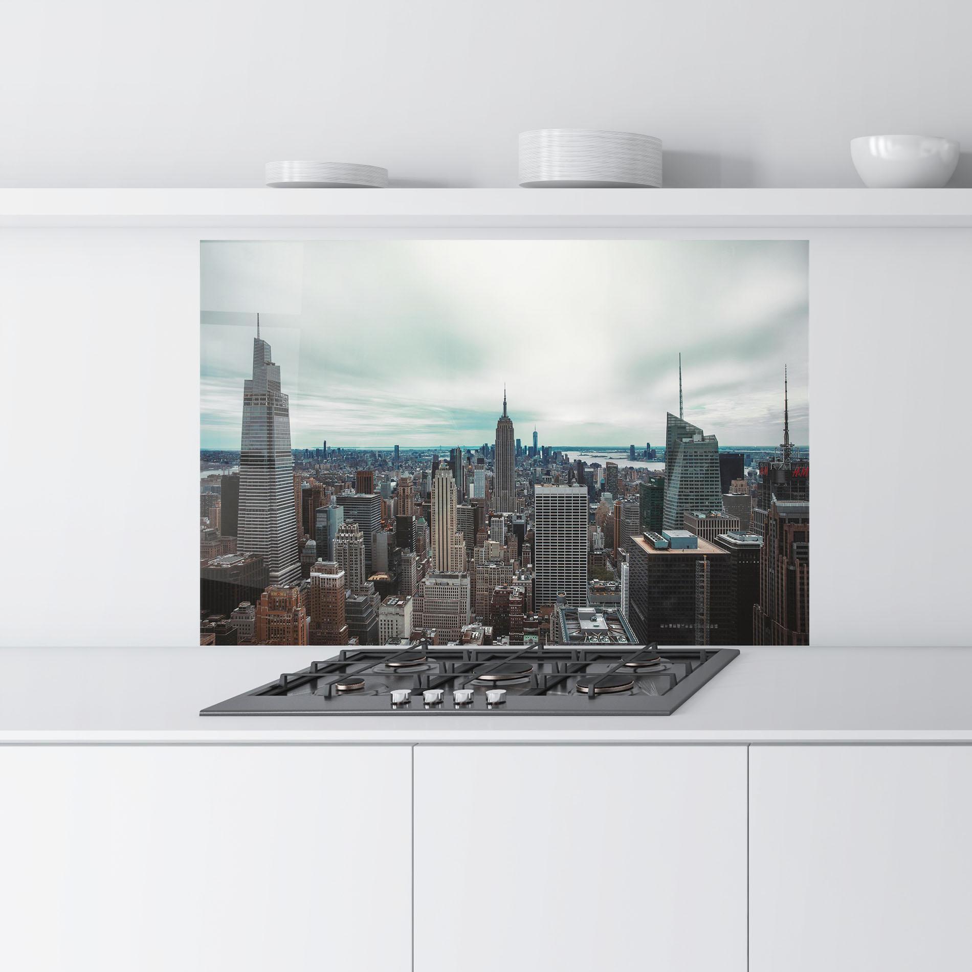 Konyhai üveg hátfal Beautiful High Building mockup 9