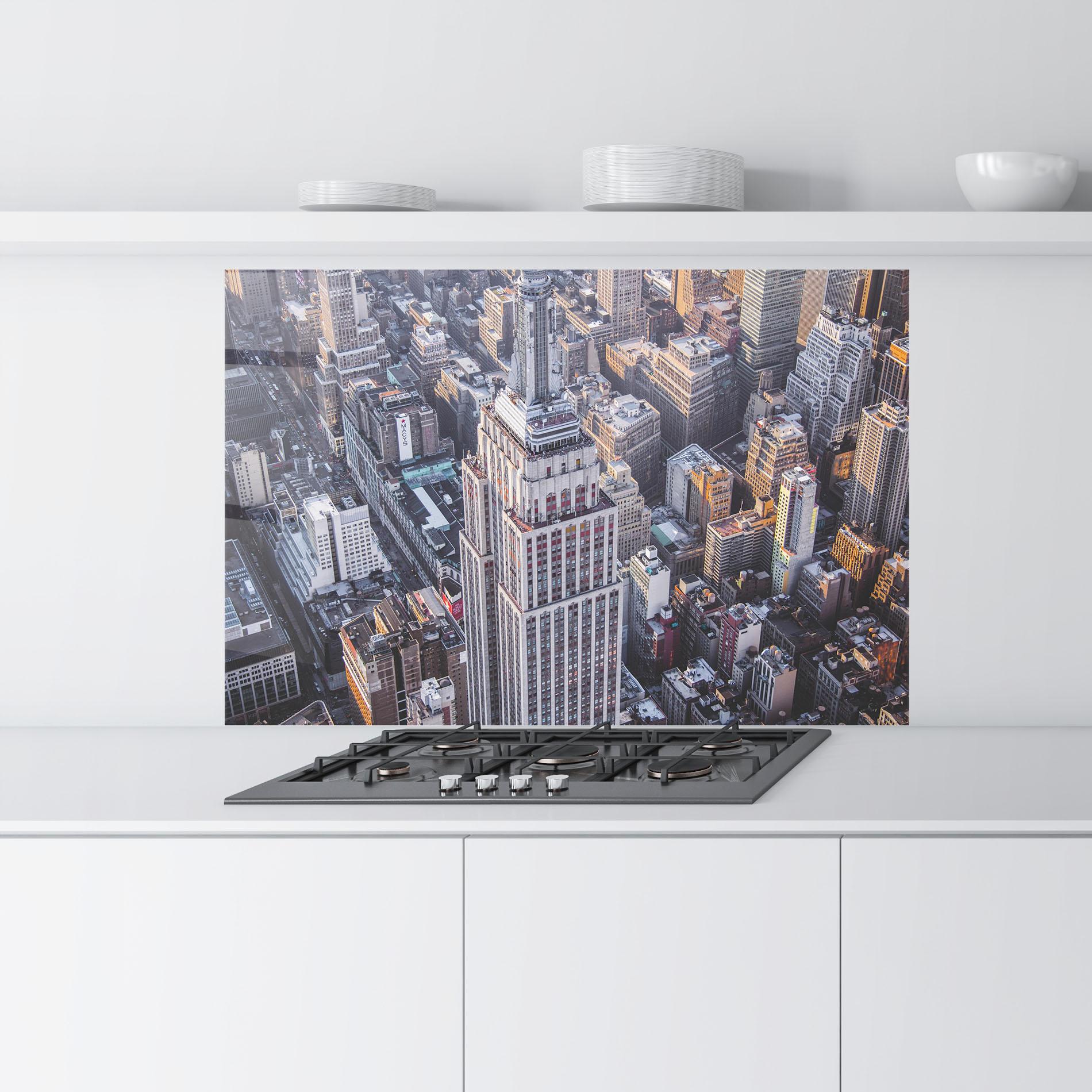 Konyhai üveg hátfal Big Grey Tower mockup 9