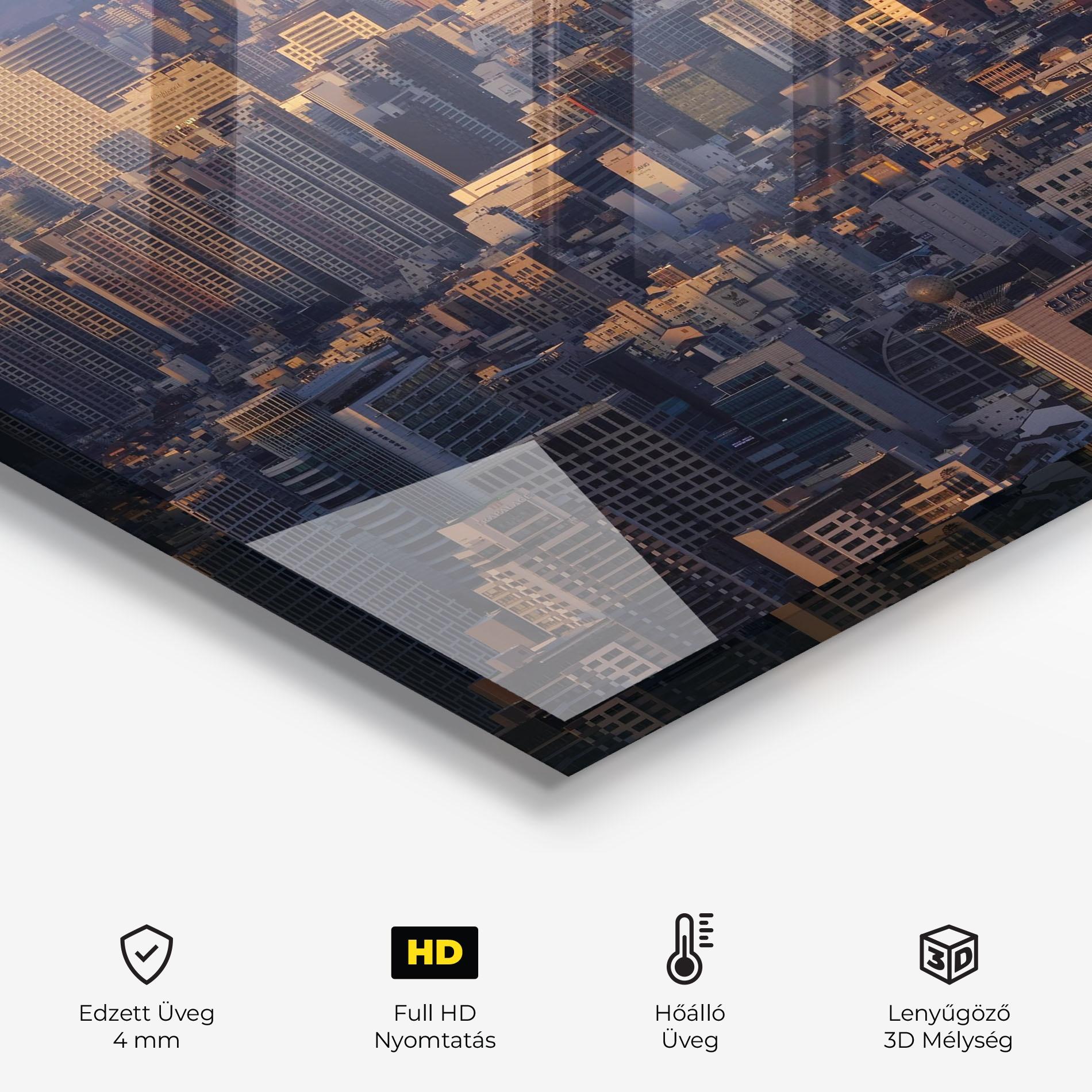 Konyhai üveg hátfal Big City mockup 2