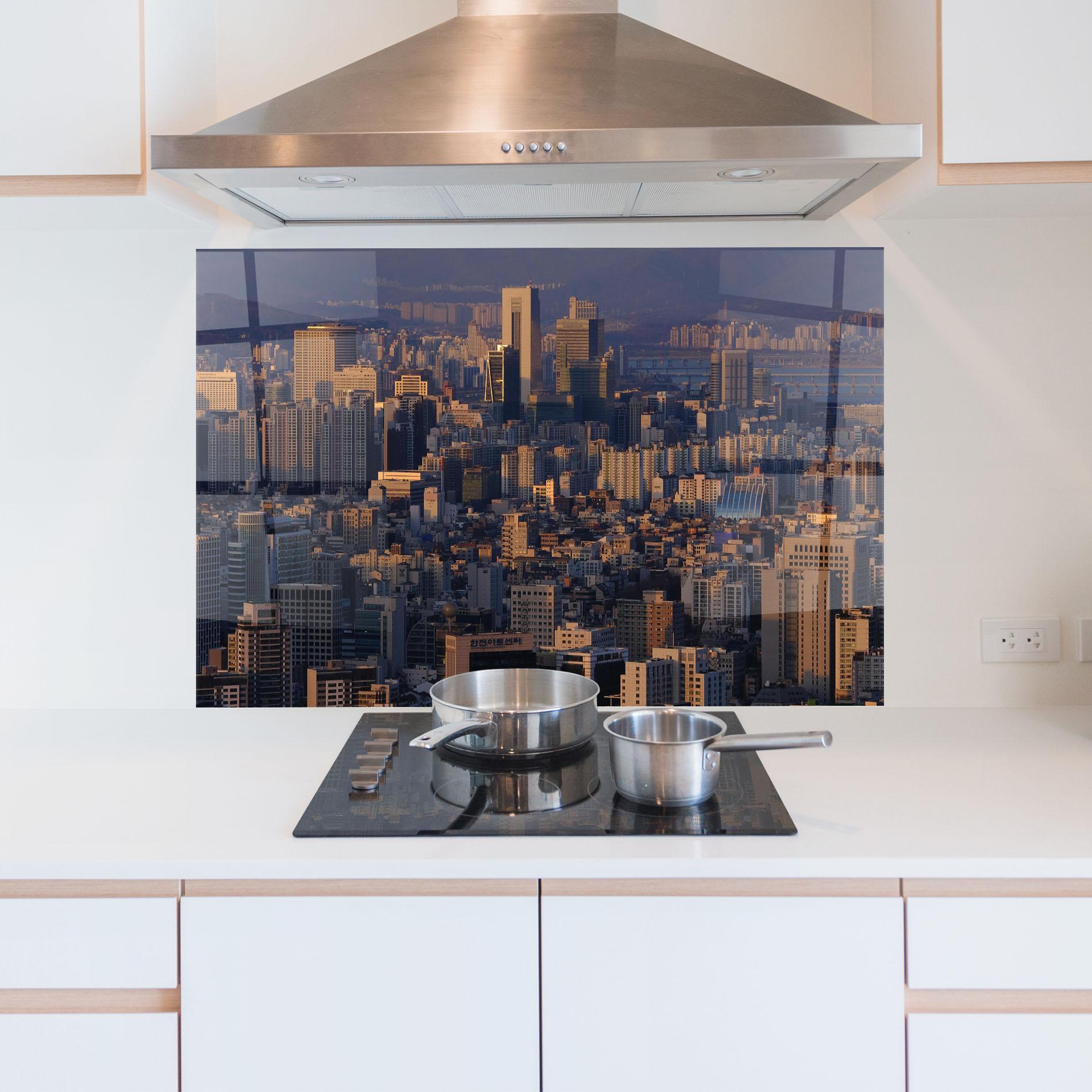 Konyhai üveg hátfal Big City mockup 5