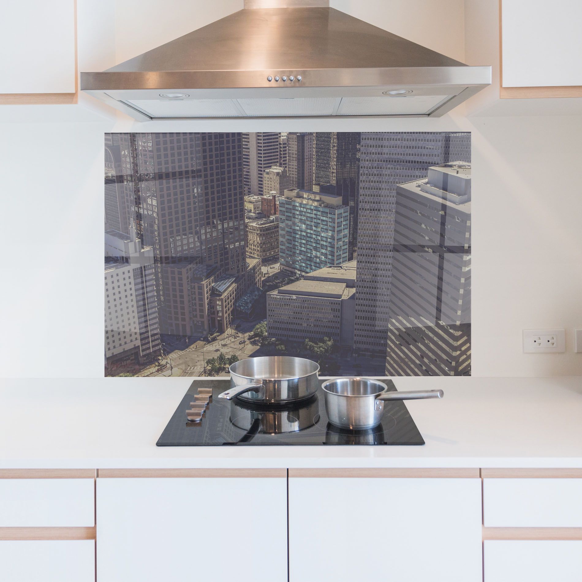 Cream Light Building mockup 5