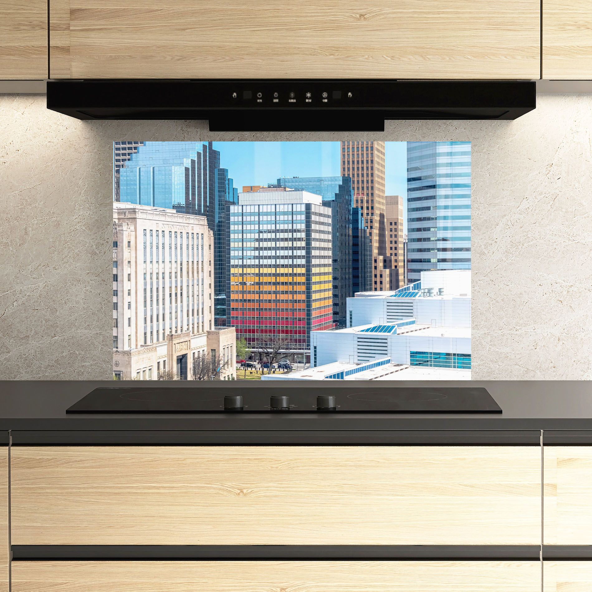 Colorful Urban Building mockup 3