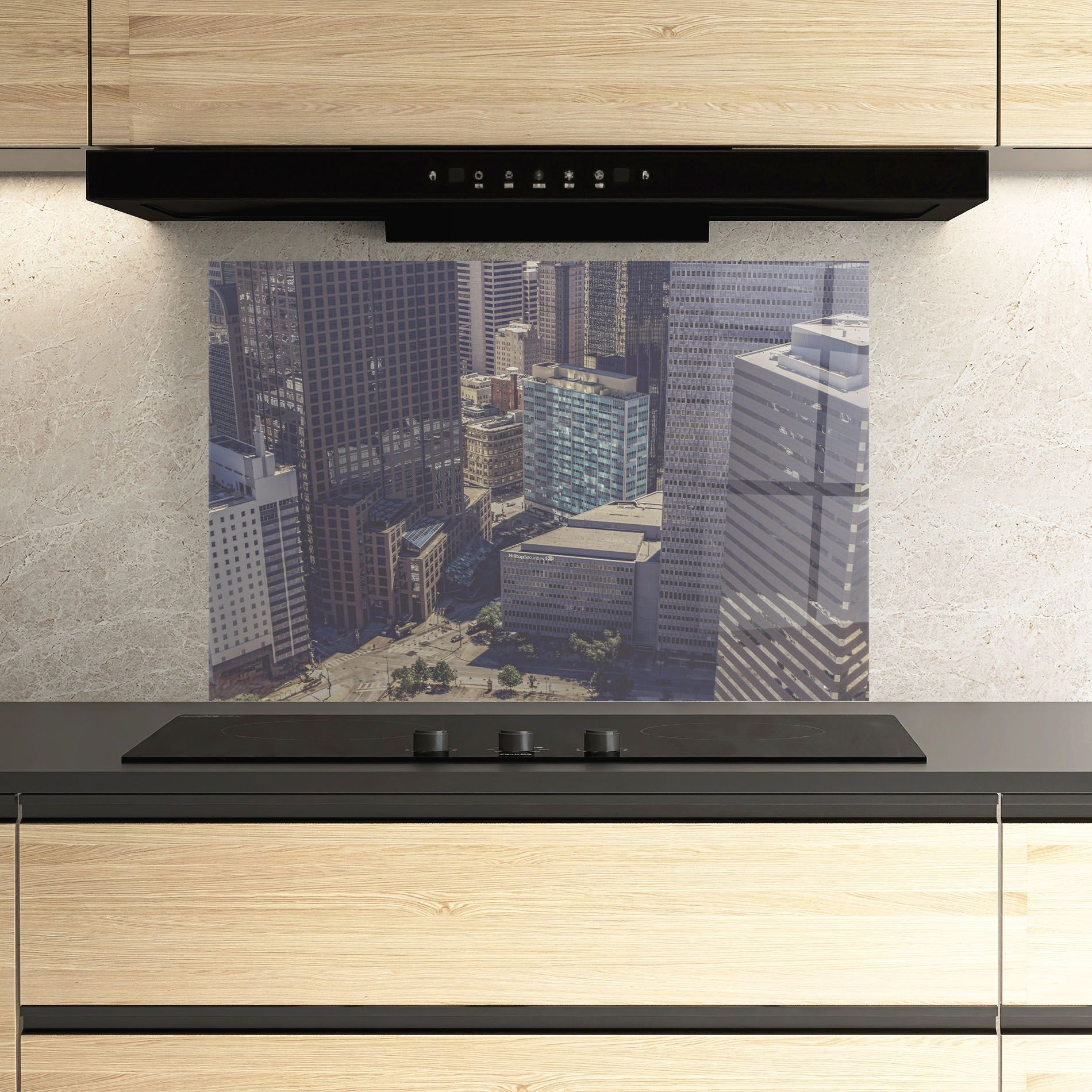 Cream Light Building mockup 3